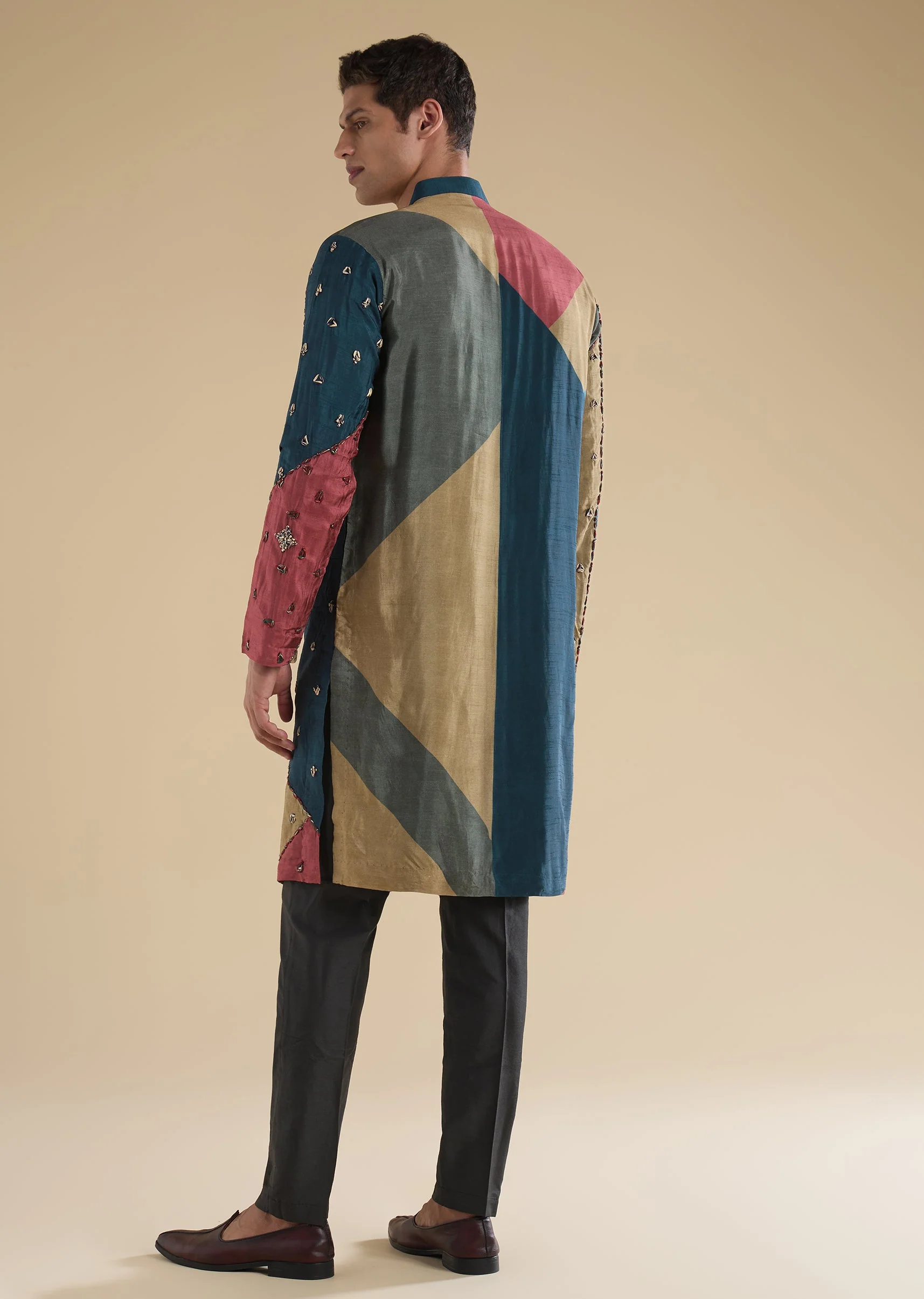 Multicolour Embellished Kurta Set - Image 5