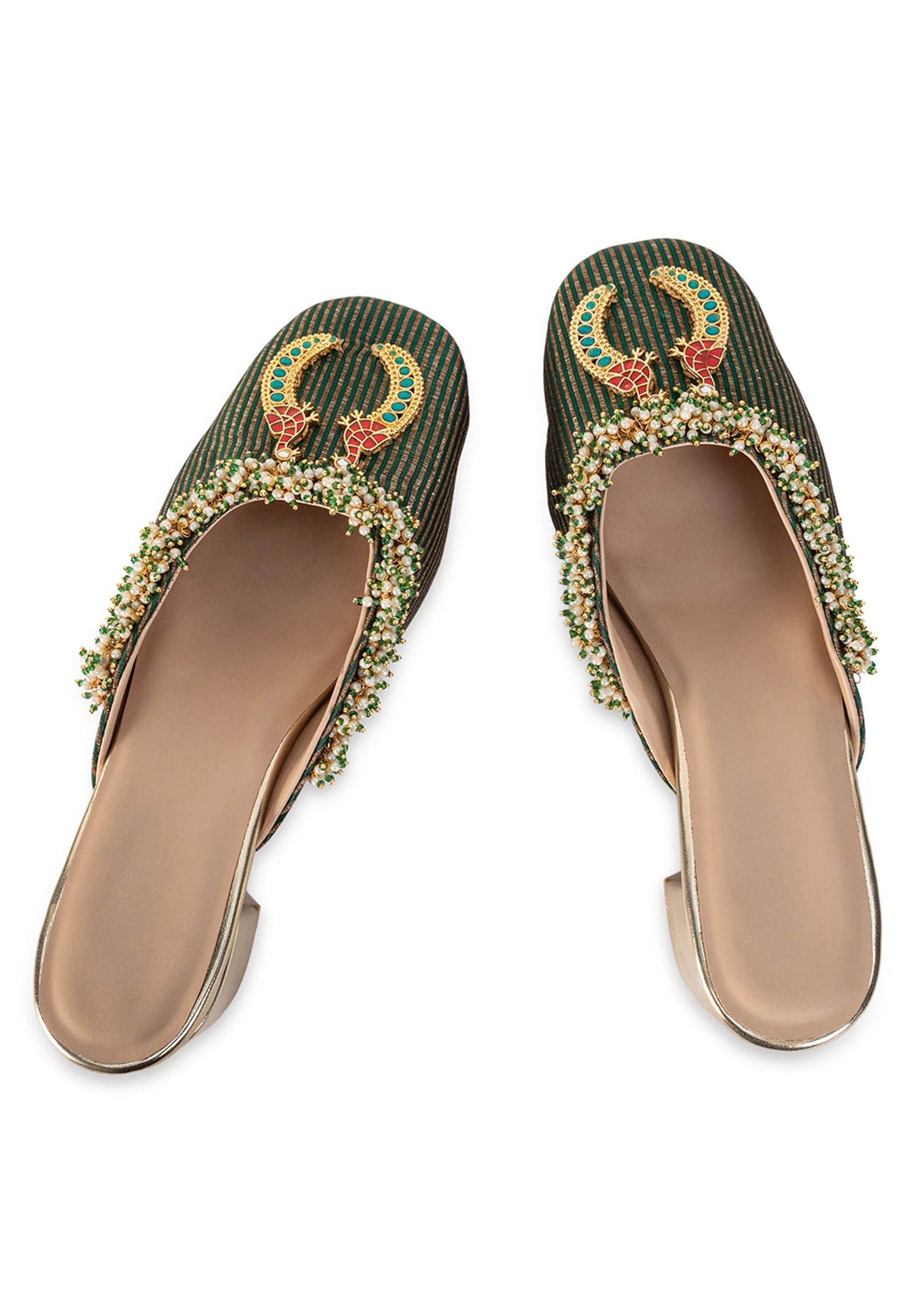 Multicolour Embroidered Wedges - Image 2