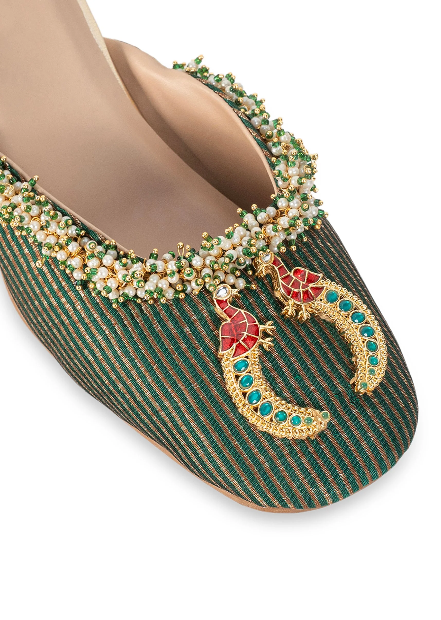 Multicolour Embroidered Wedges - Image 3