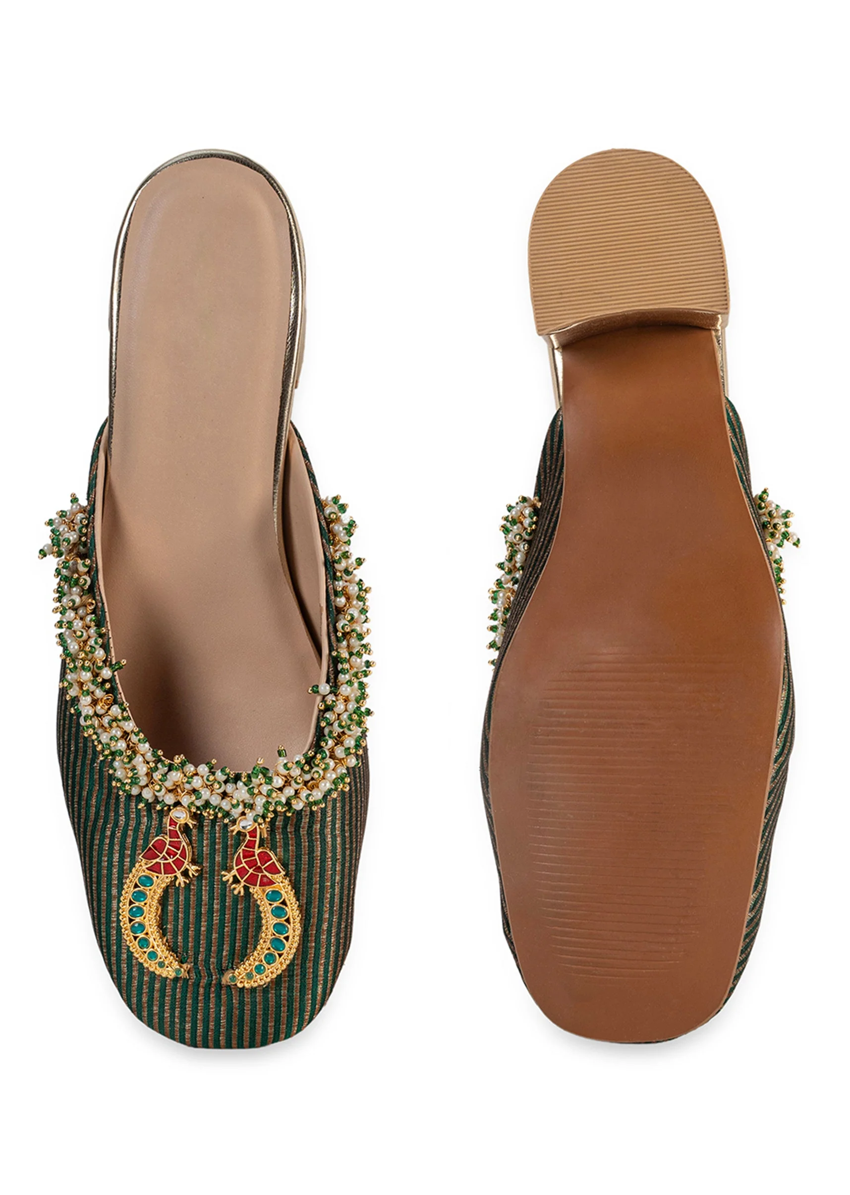 Multicolour Embroidered Wedges - Image 4