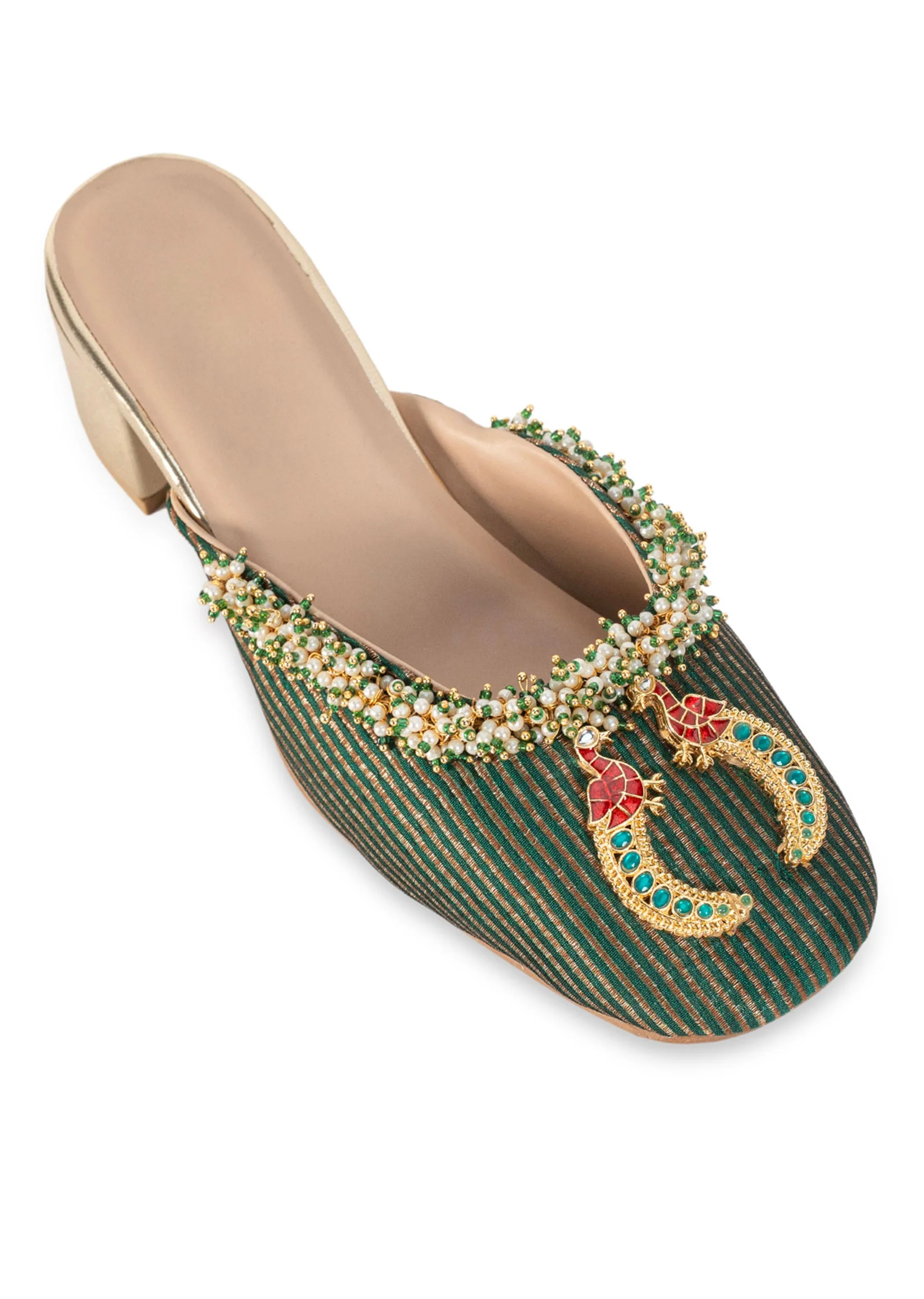 Multicolour Embroidered Wedges - Image 5