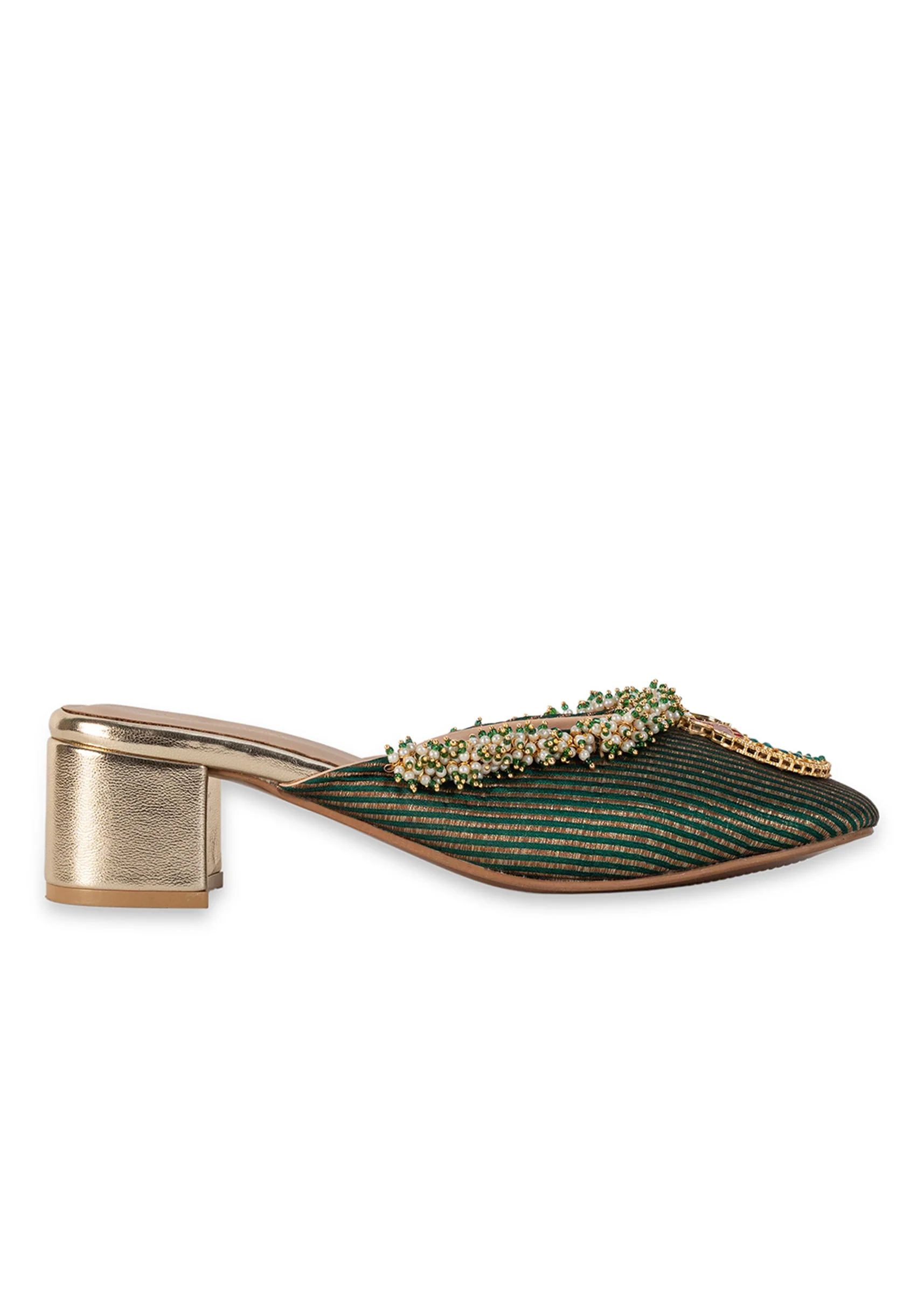 Multicolour Embroidered Wedges - Image 6