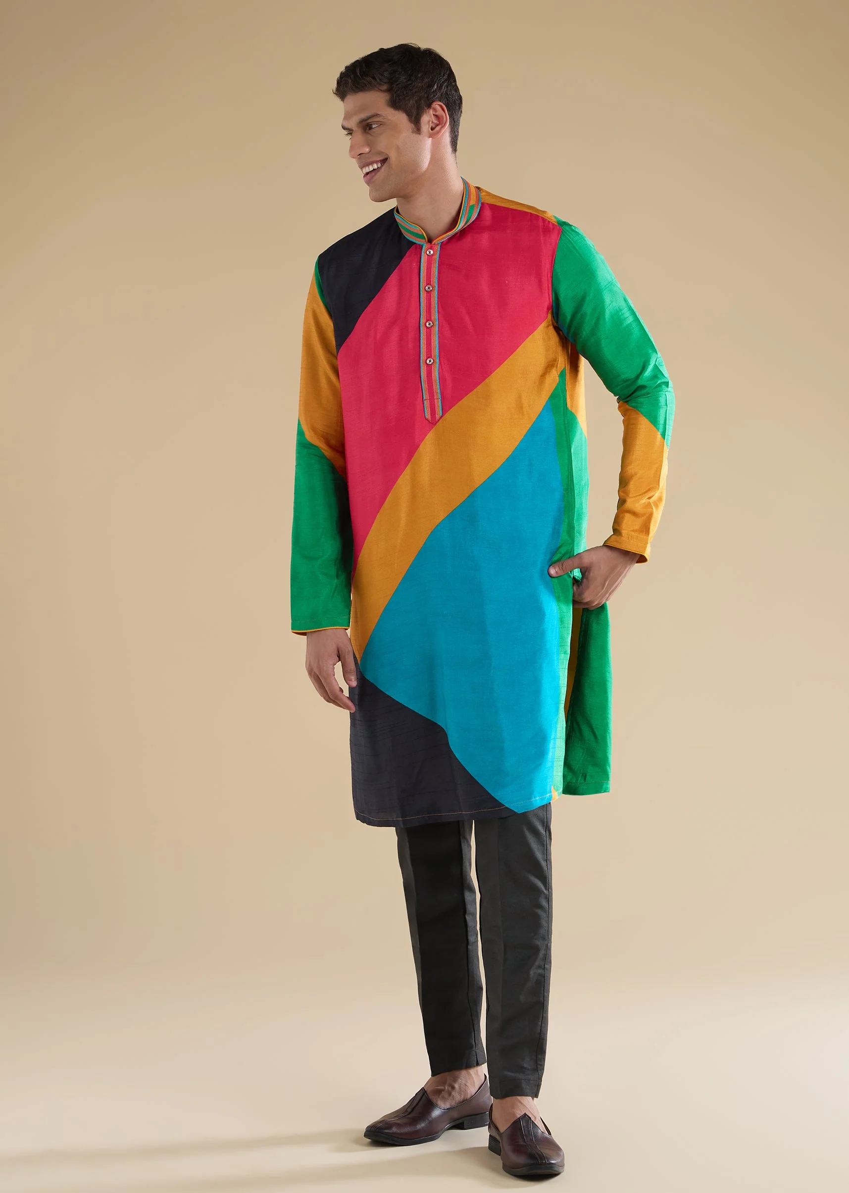 Multicolour Printed Kurta Set