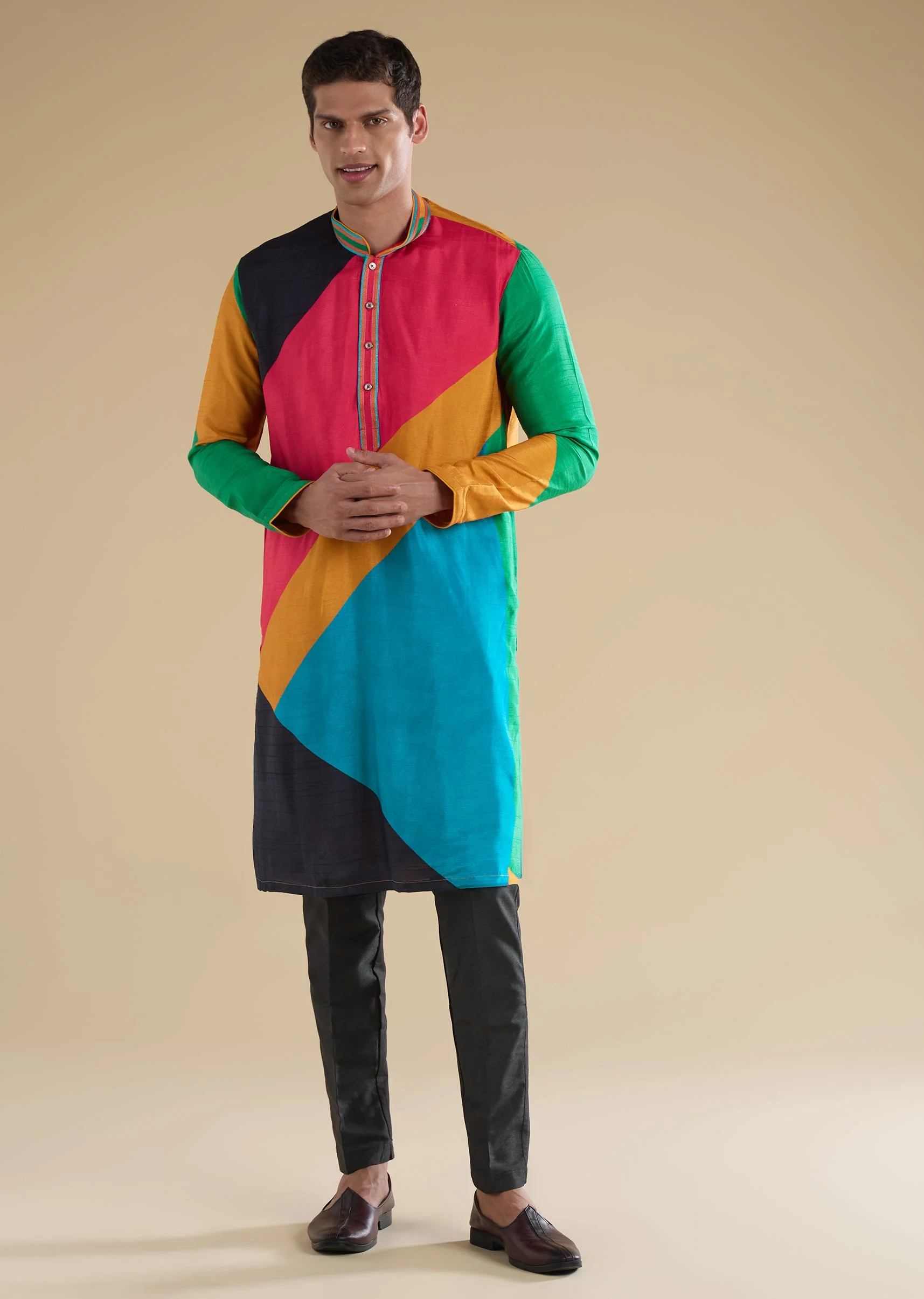 Multicolour Printed Kurta Set - Image 3