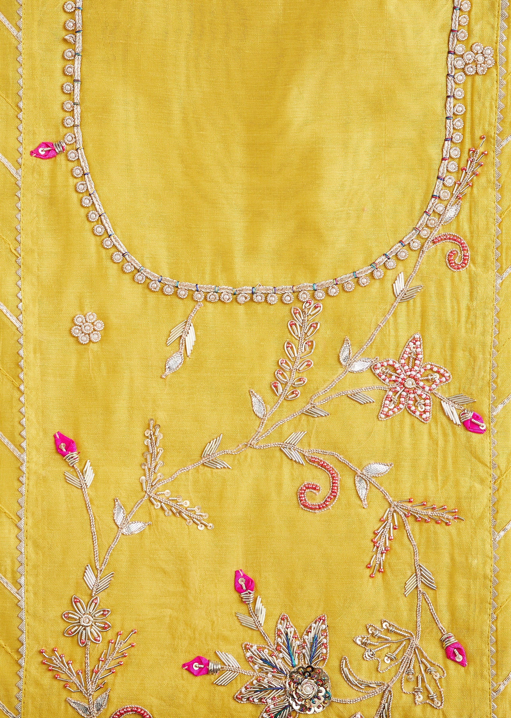 Mustard Tissue Suit Set - Image 2