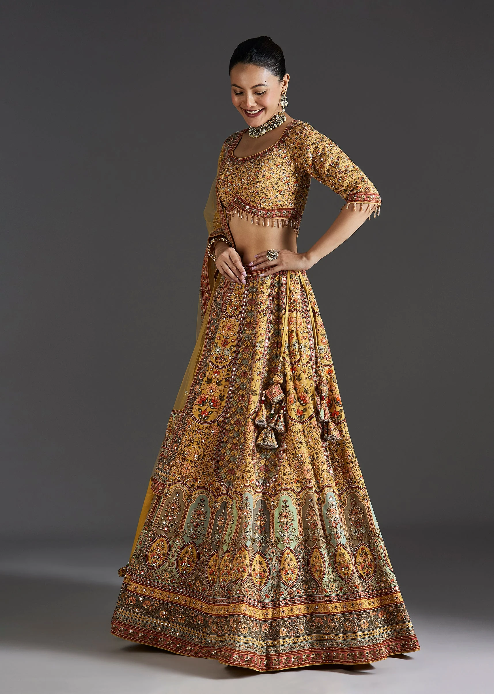 Mustard Yellow Glow With Mirror Shine - Image 4