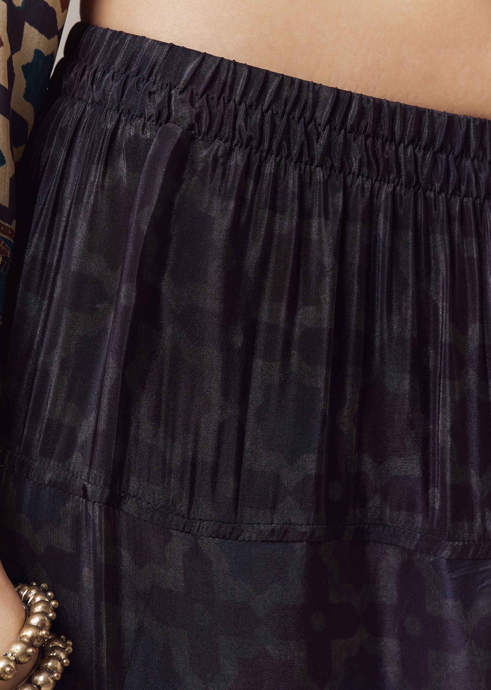 Navy Blue Coord Set With Sequins Work - Image 6