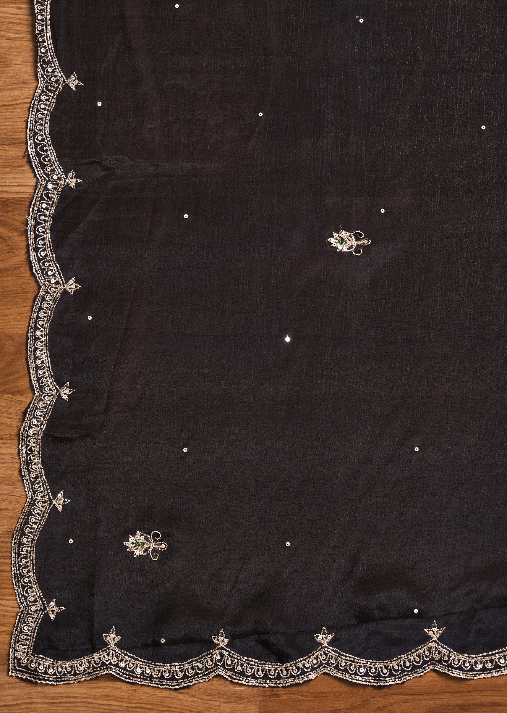 Navy Blue Satin Suit - Image 3