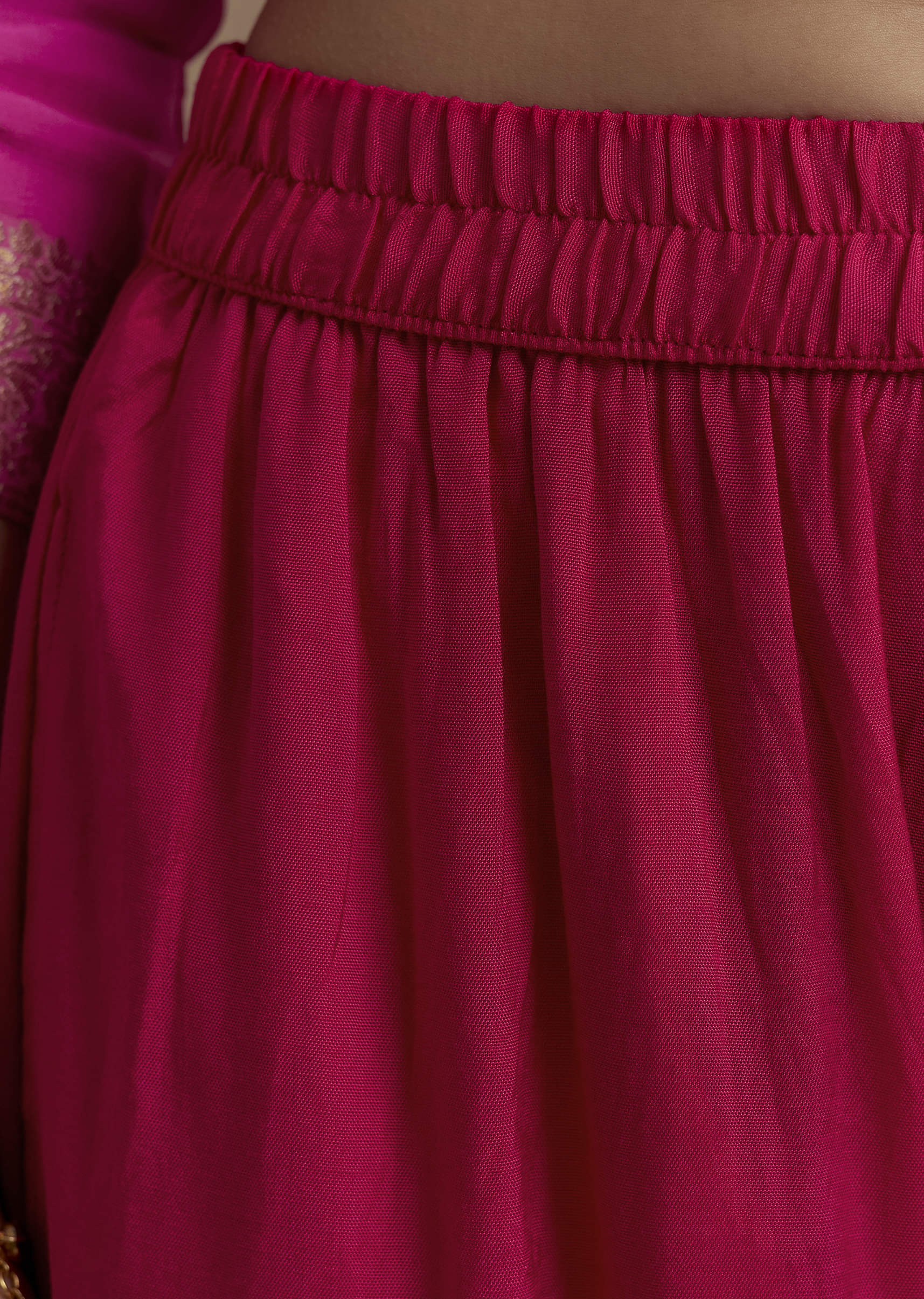 Ombre Pink Jacquard Weave Kurta Set - Image 6