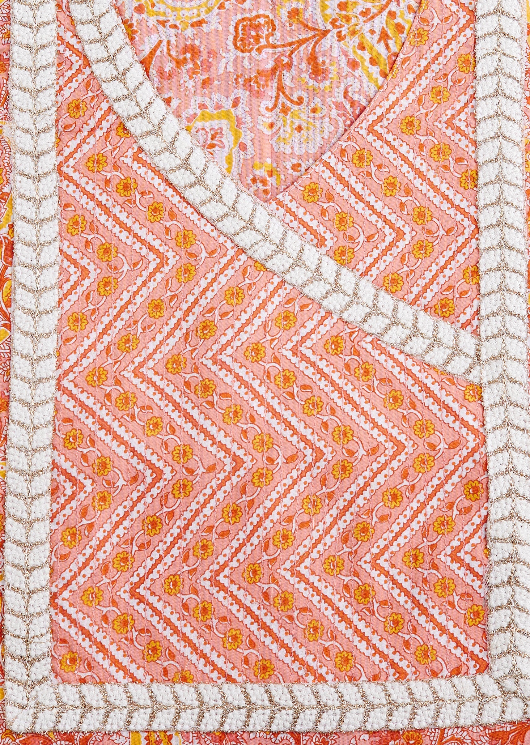 Orange Cotton Suit Set - Image 2