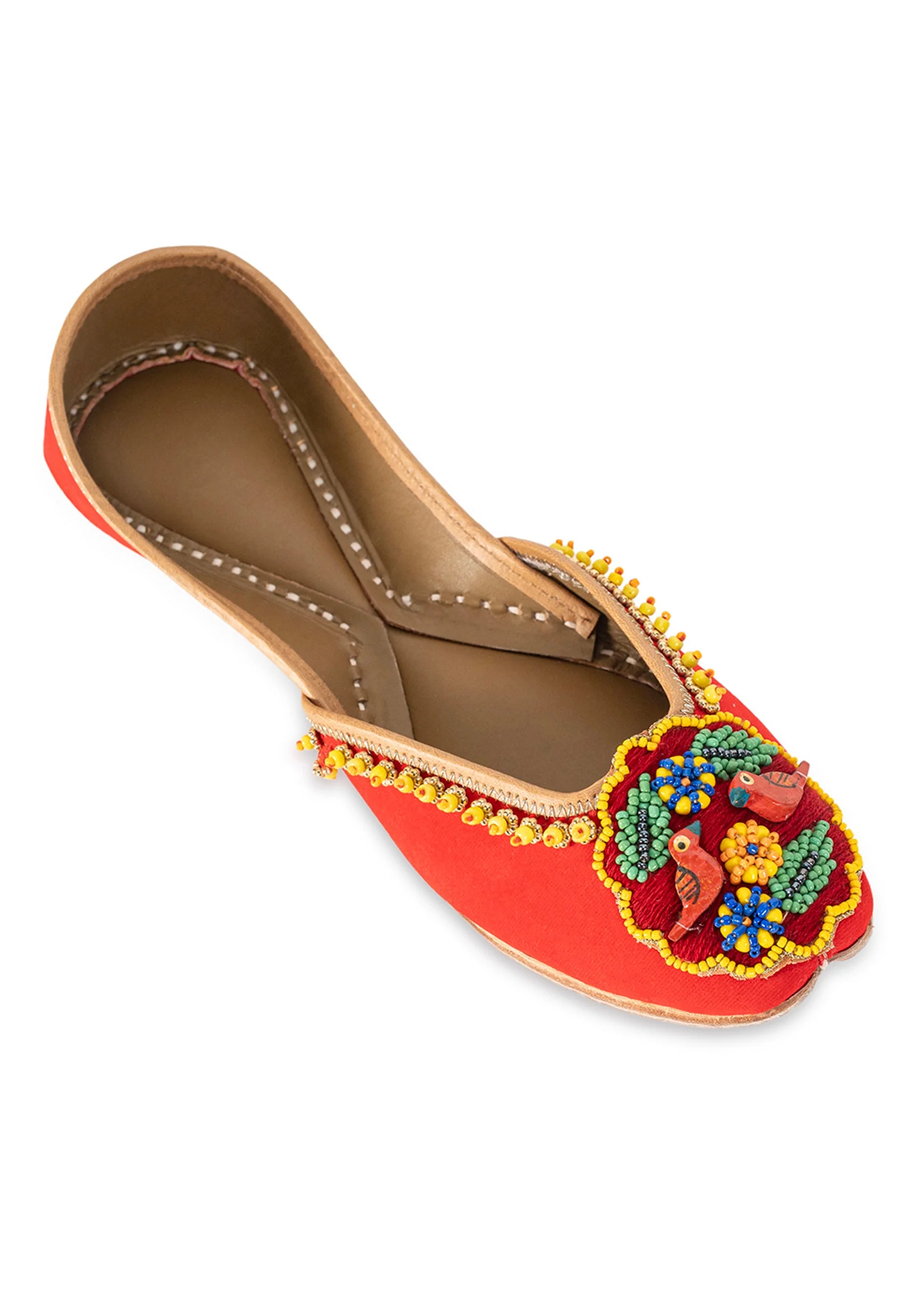 Orange Embroidered Jutti - Image 5