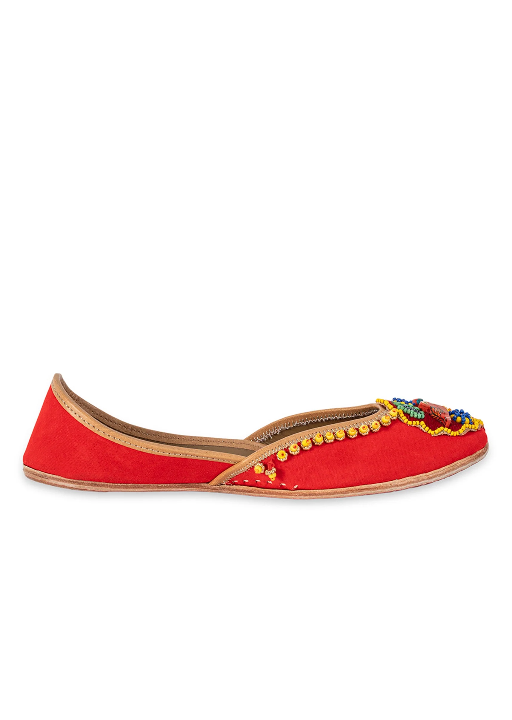 Orange Embroidered Jutti - Image 6