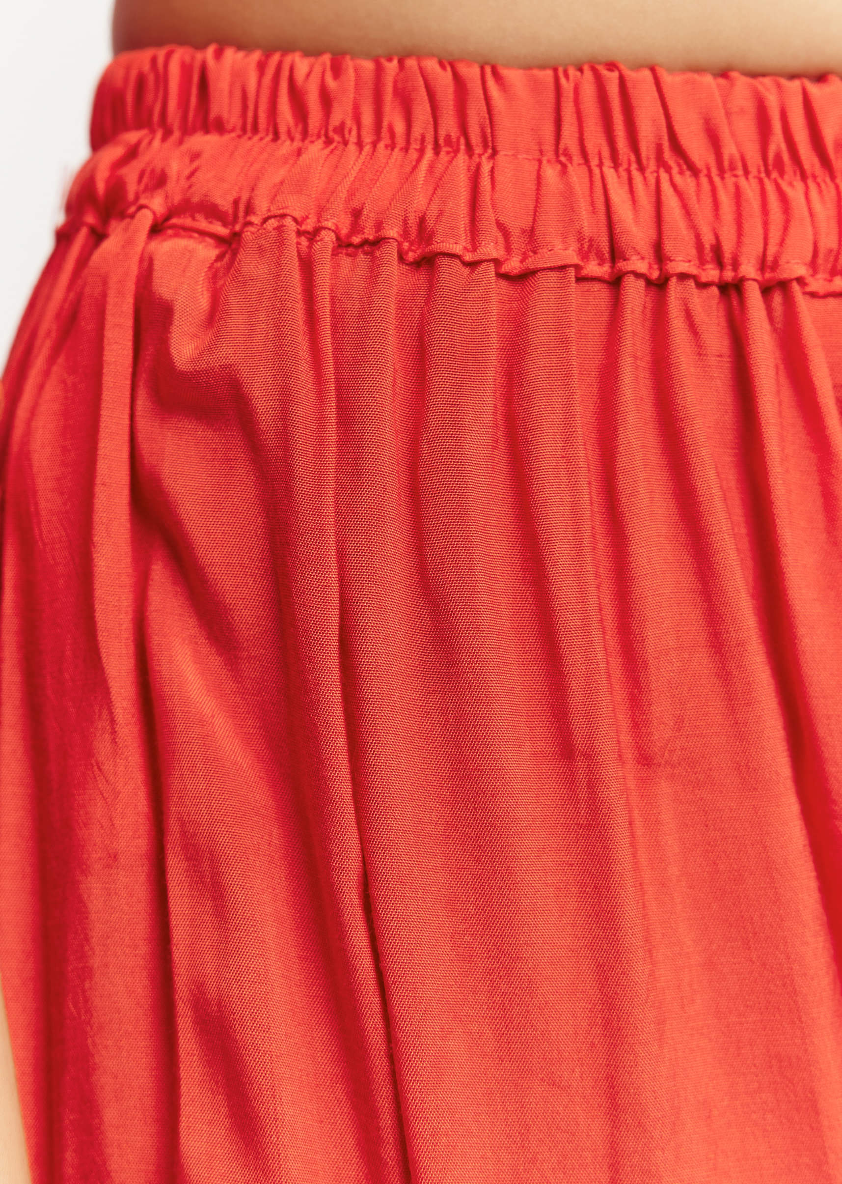 Orange Floral Chiffon Anarkali Kurta Set With Dupatta - Image 6