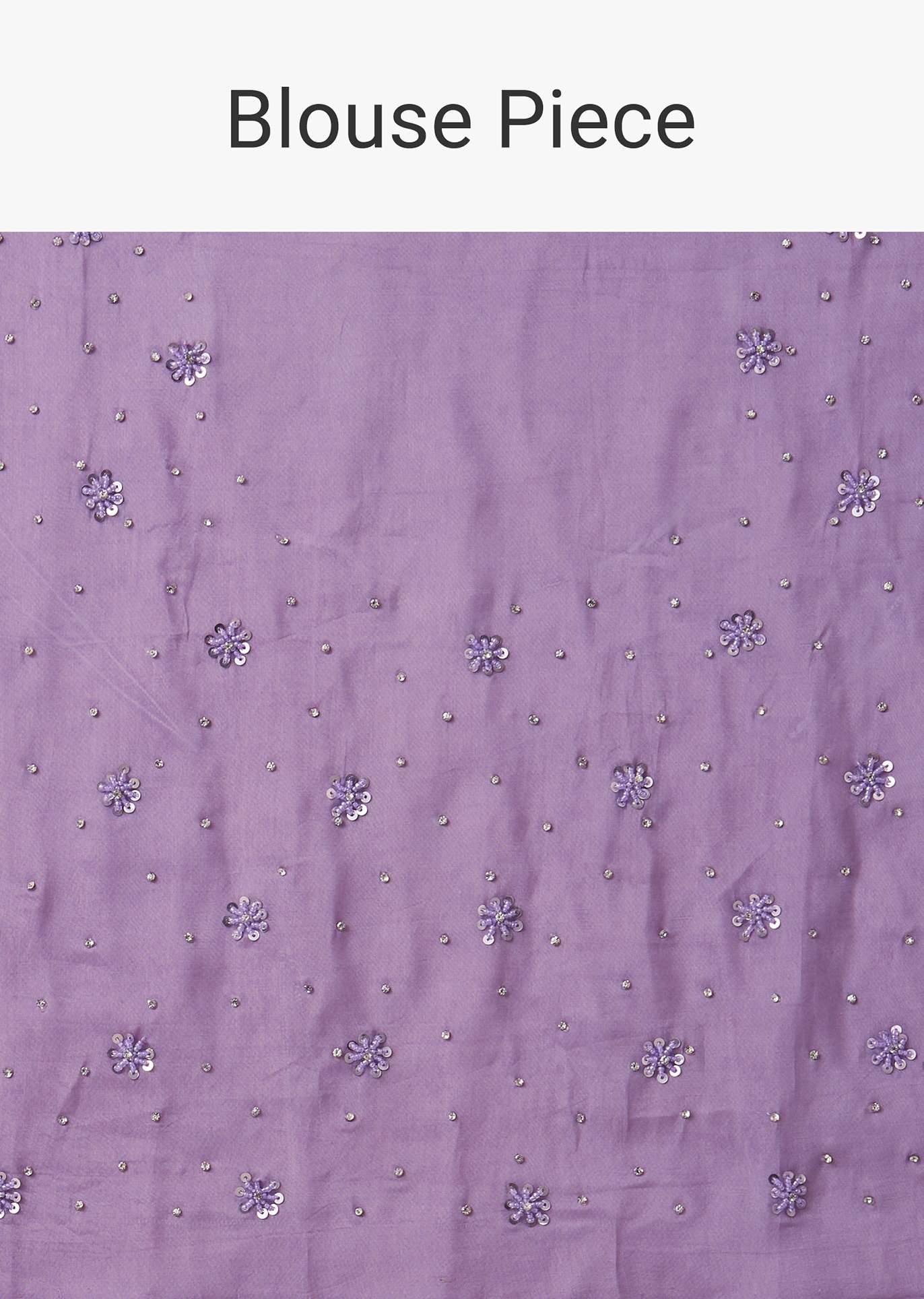 Lavender Purple Ombre Sequins Saree With An Embellished Border - Image 9