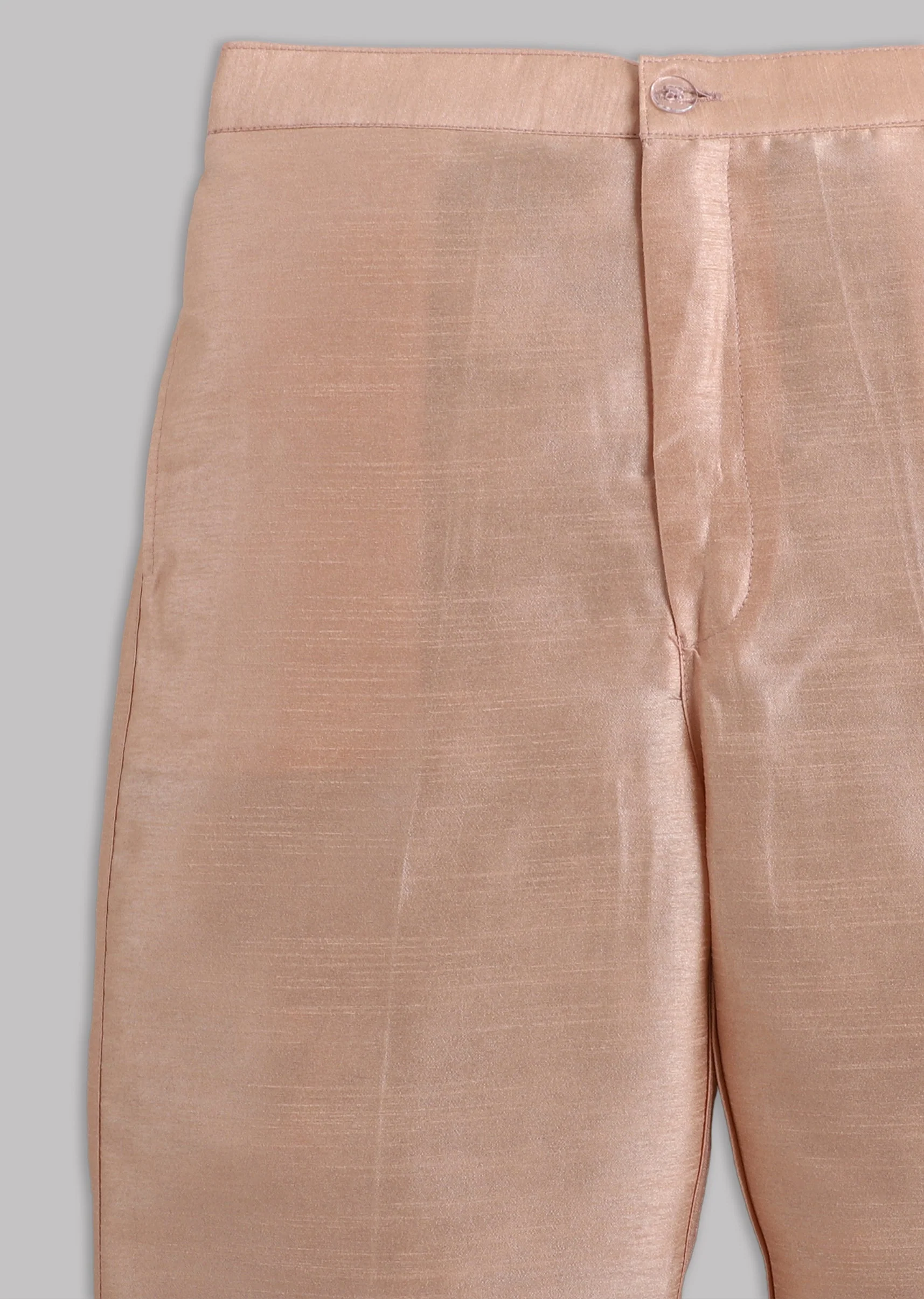 Peach Floral Nehru Jacket Set - Image 10