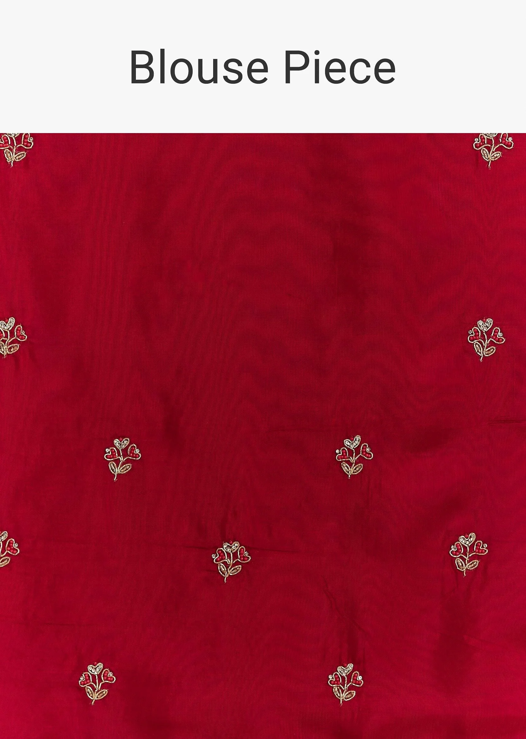 Peach Red Shaded Shibori Print Tissue Saree With Embroidered Scallop Border - Image 10