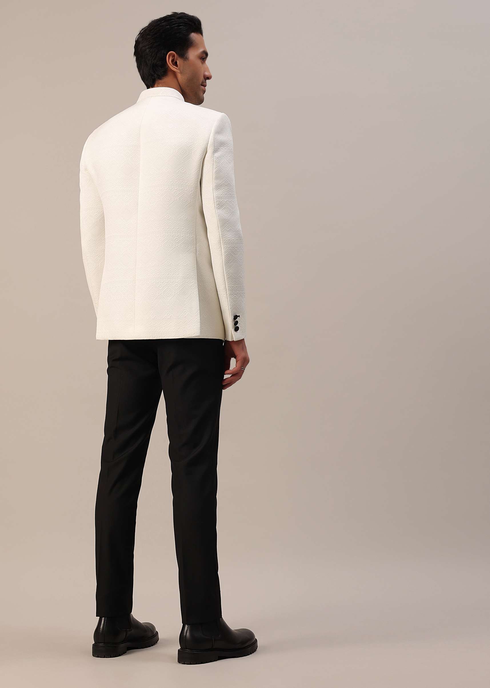Pearl White Jodhpuri Set - Image 13