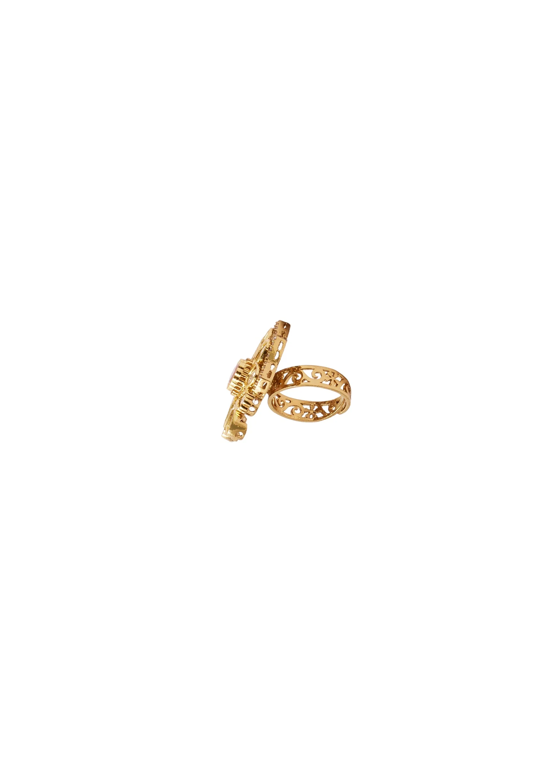 Petal Shine Gold Ring - Image 3