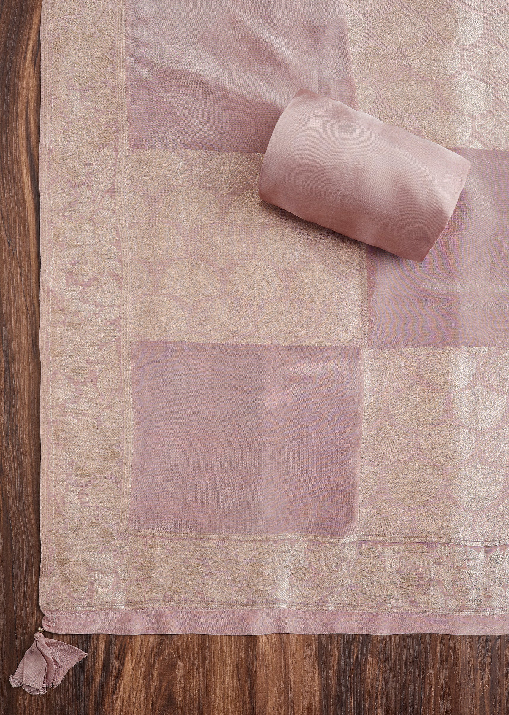 Pink Brocade Suit - Image 4