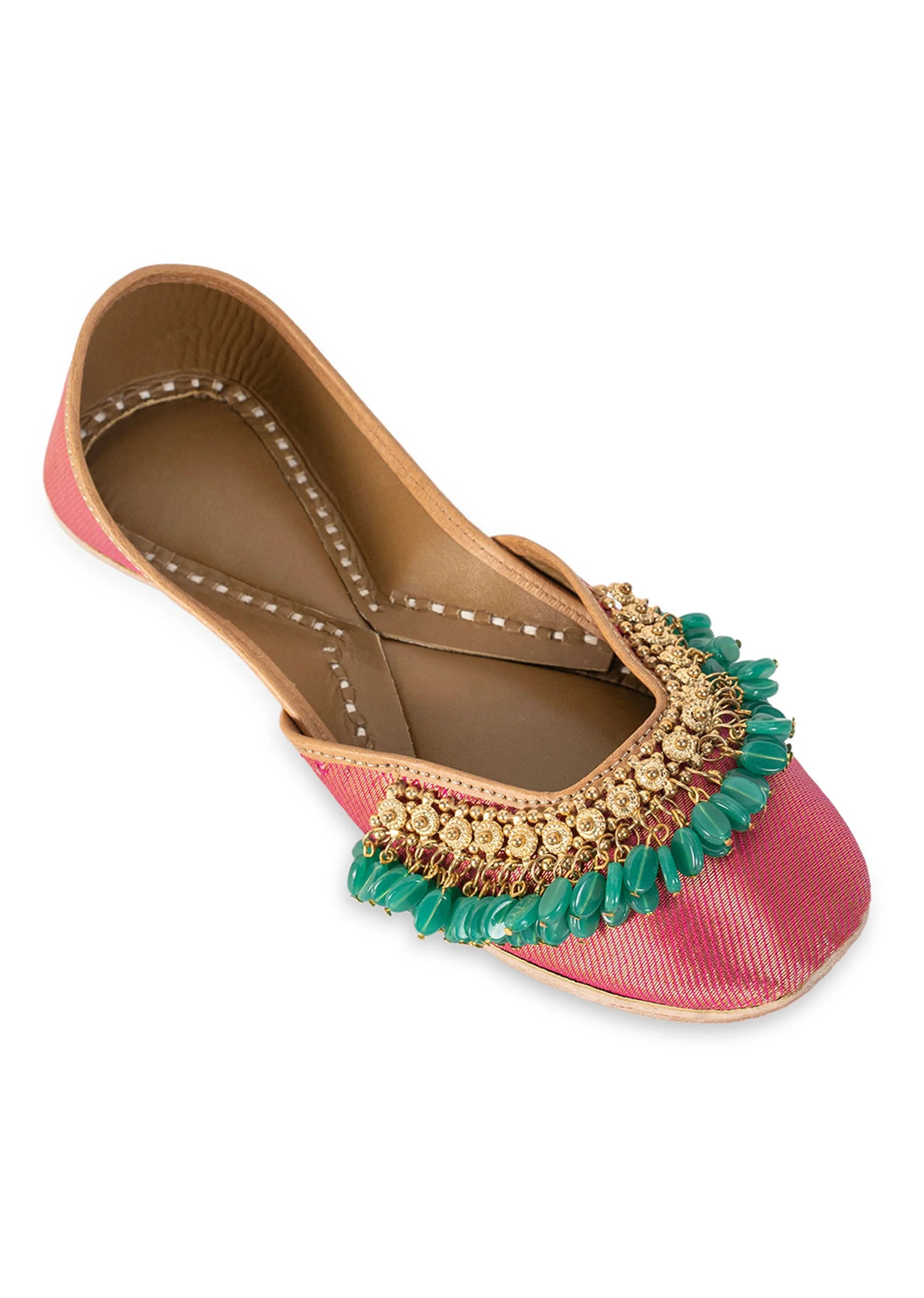 Pink Embellished Jutti - Image 5