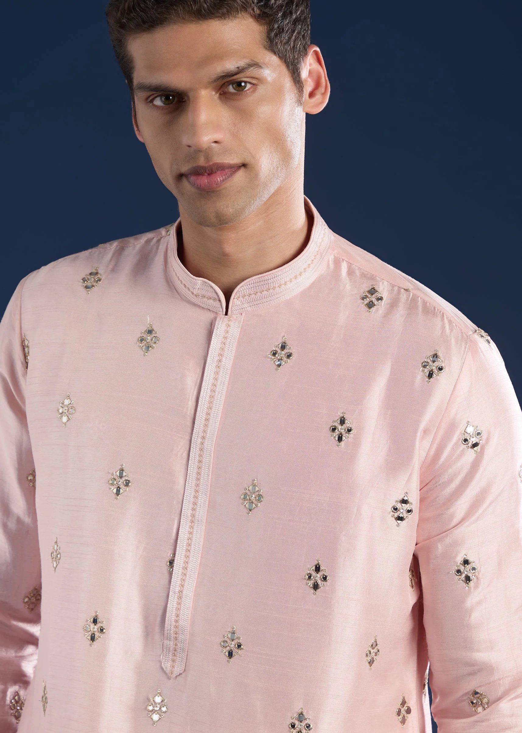 Pink Embellished Kurta Set - Image 2