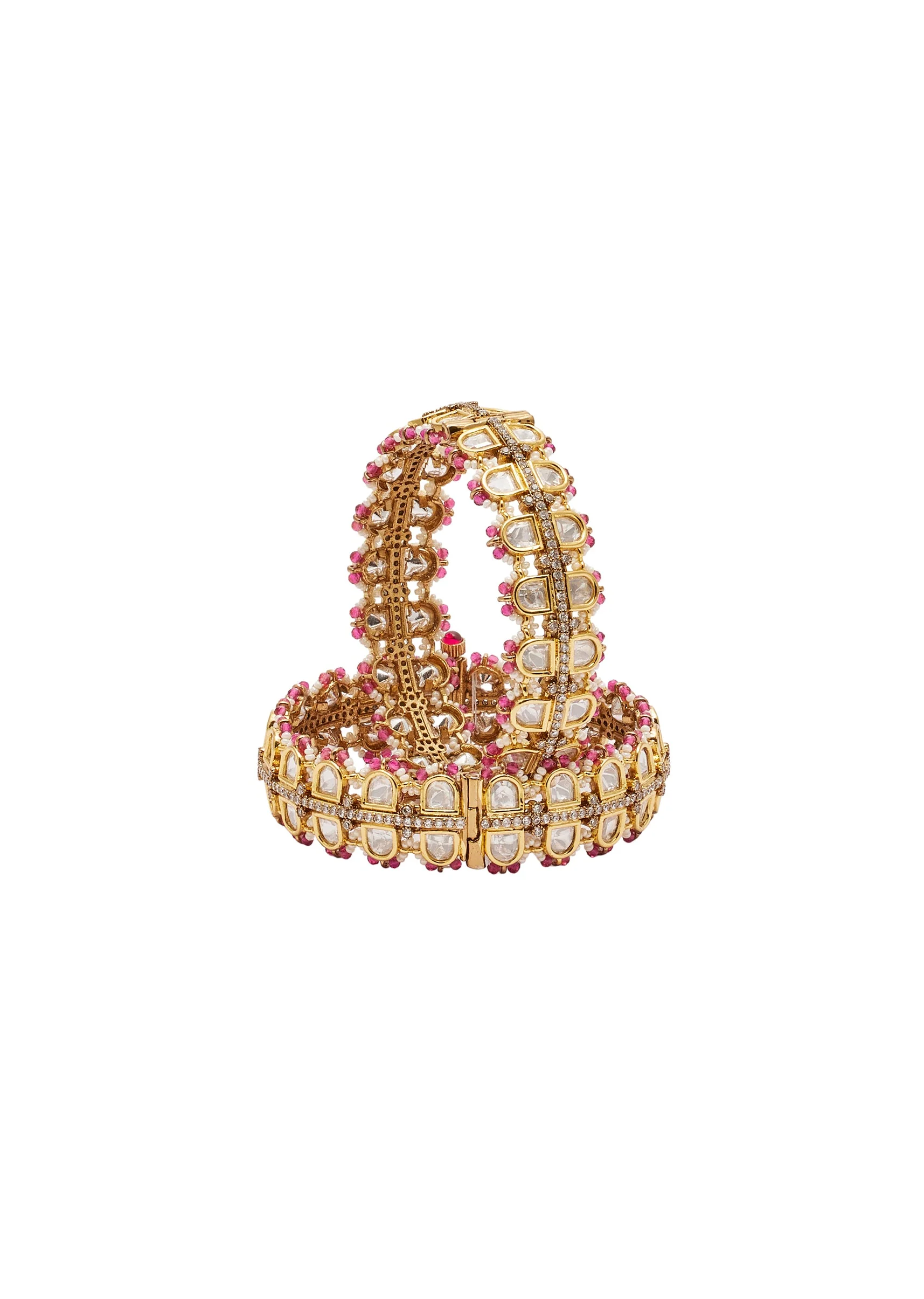 Pink Gold Festive Bangles - Image 2