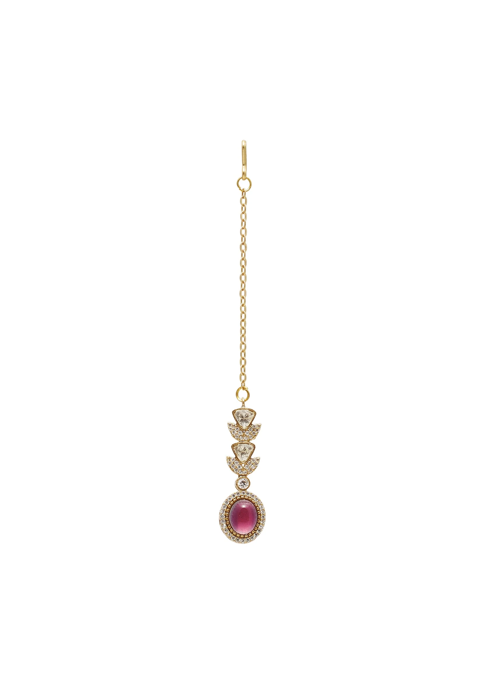 Pink Gold Maangtikka - Image 2
