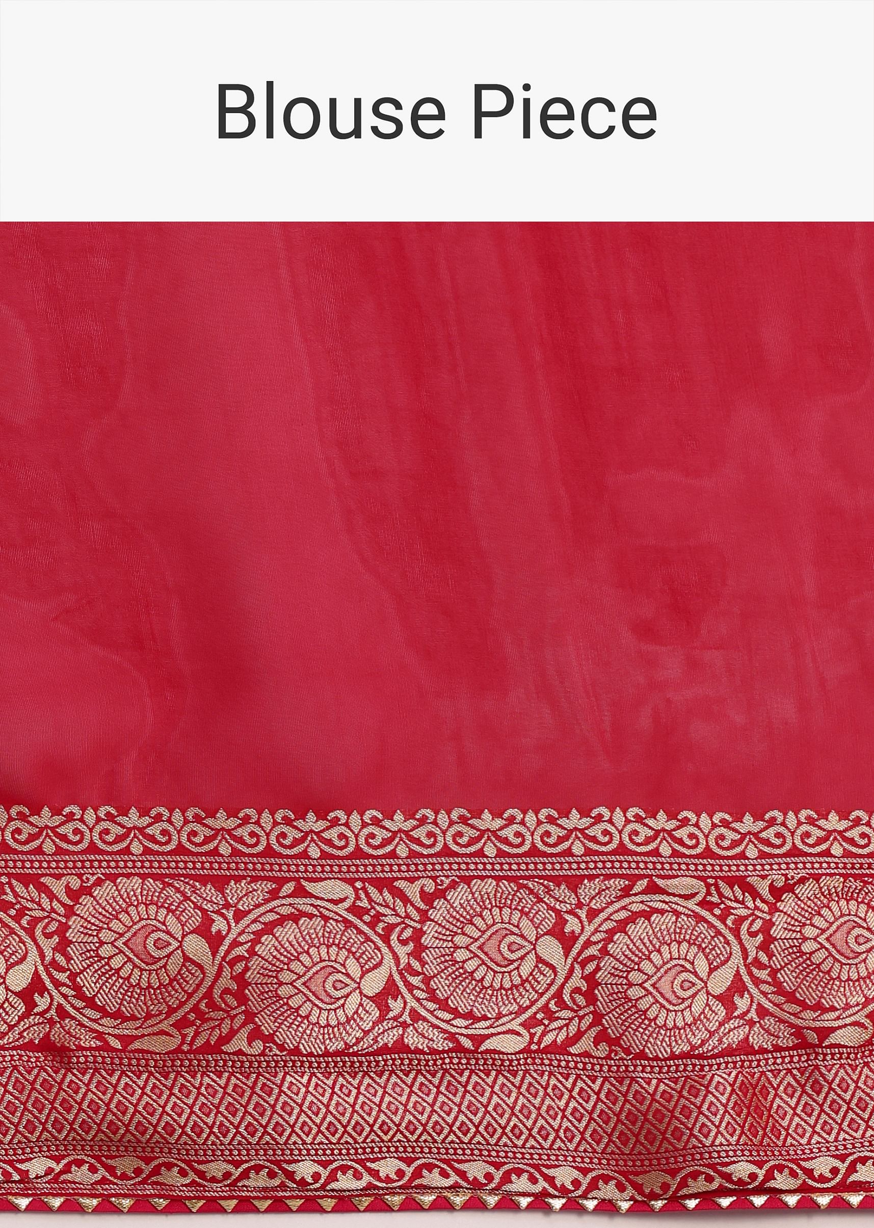 Pink Khaddi Georgette Woven Saree With Gotta Patti Border - Image 10