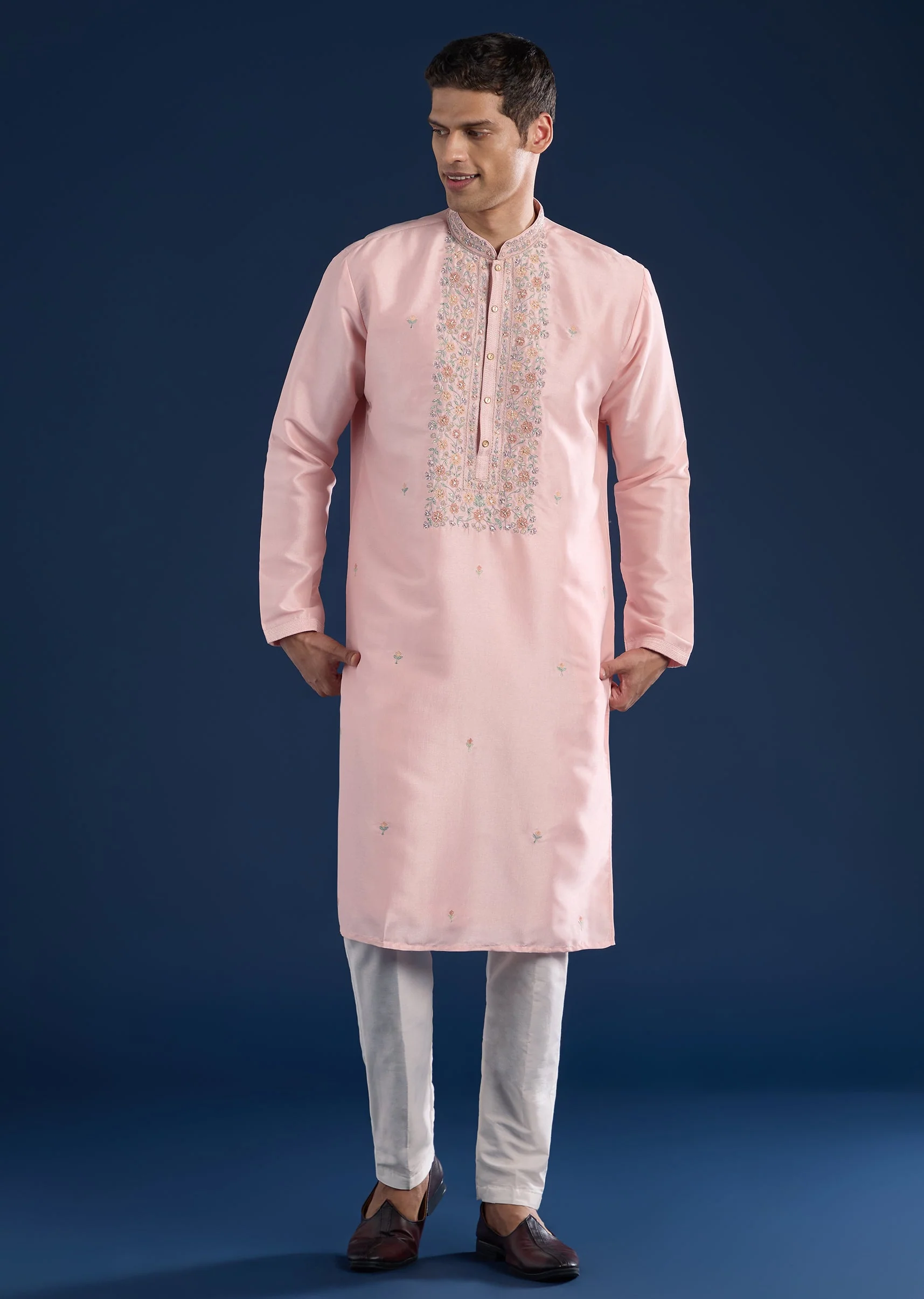 Pink Kurta Sets Men - Image 2