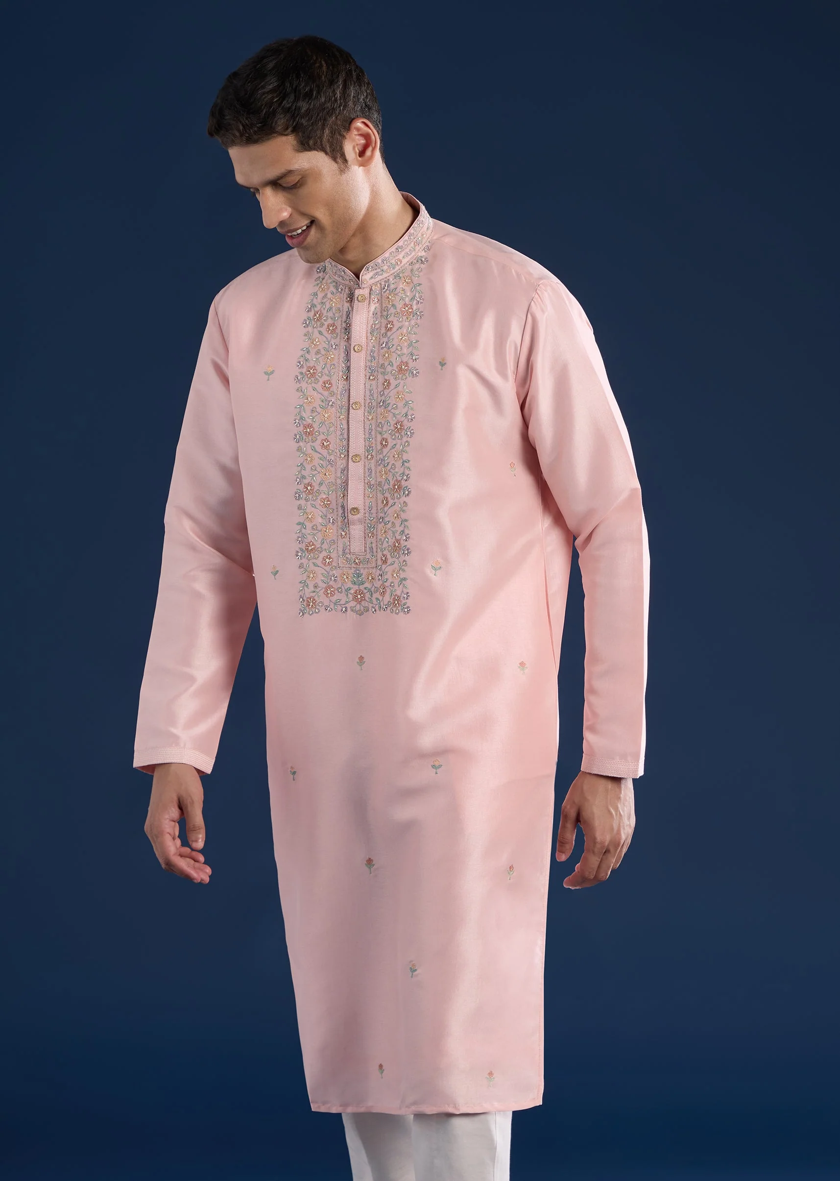 Pink Kurta Sets Men - Image 3