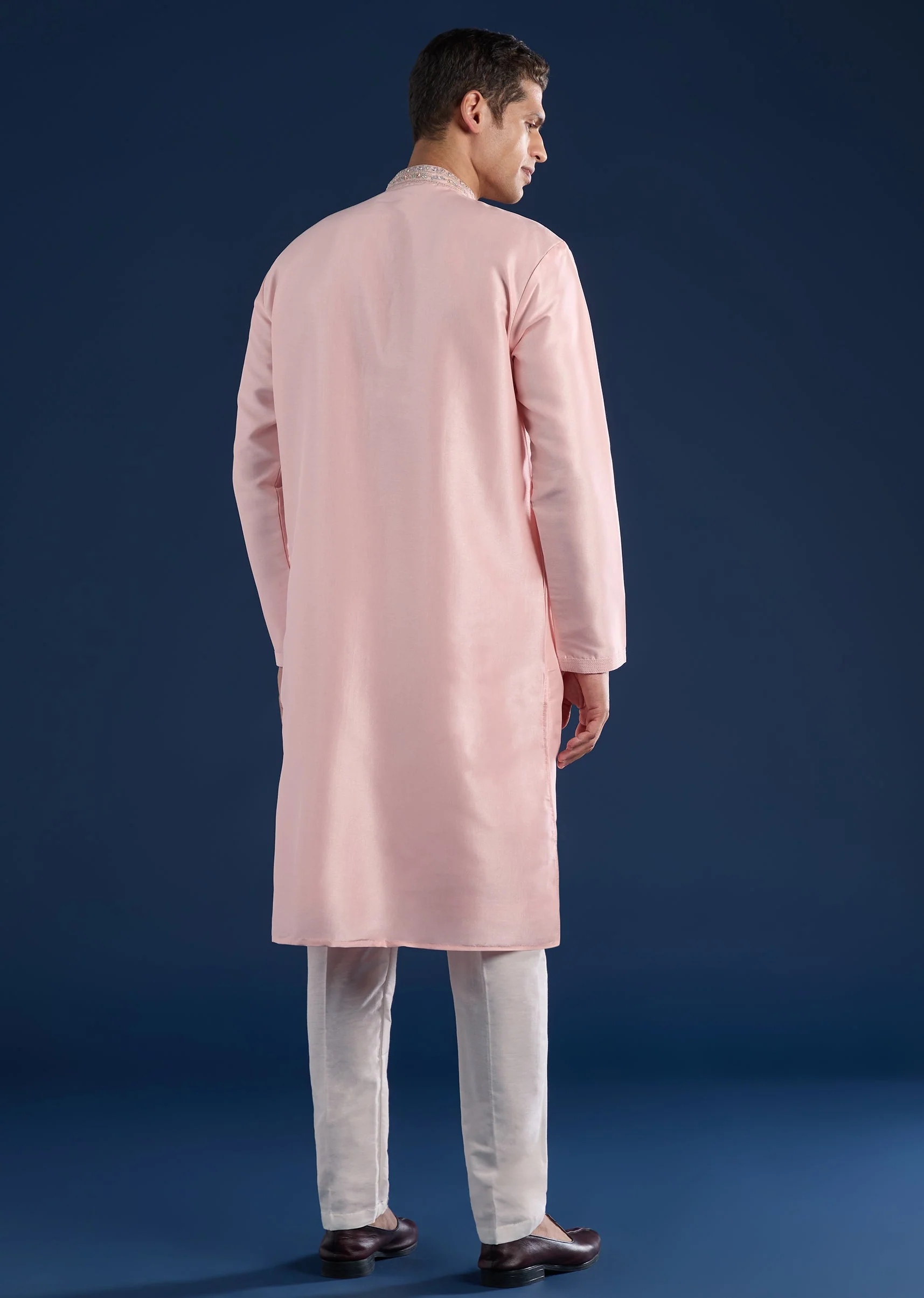 Pink Kurta Sets Men - Image 5