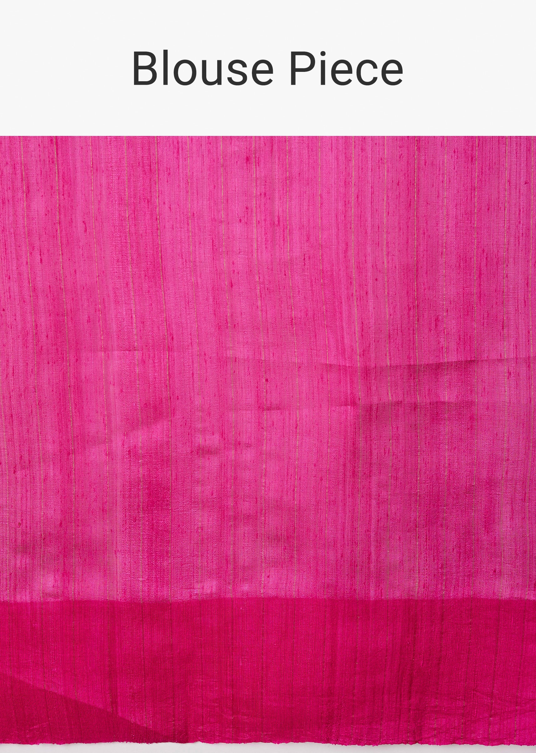Pink Linen Woven Saree With Brocade And Zari Work - Image 9