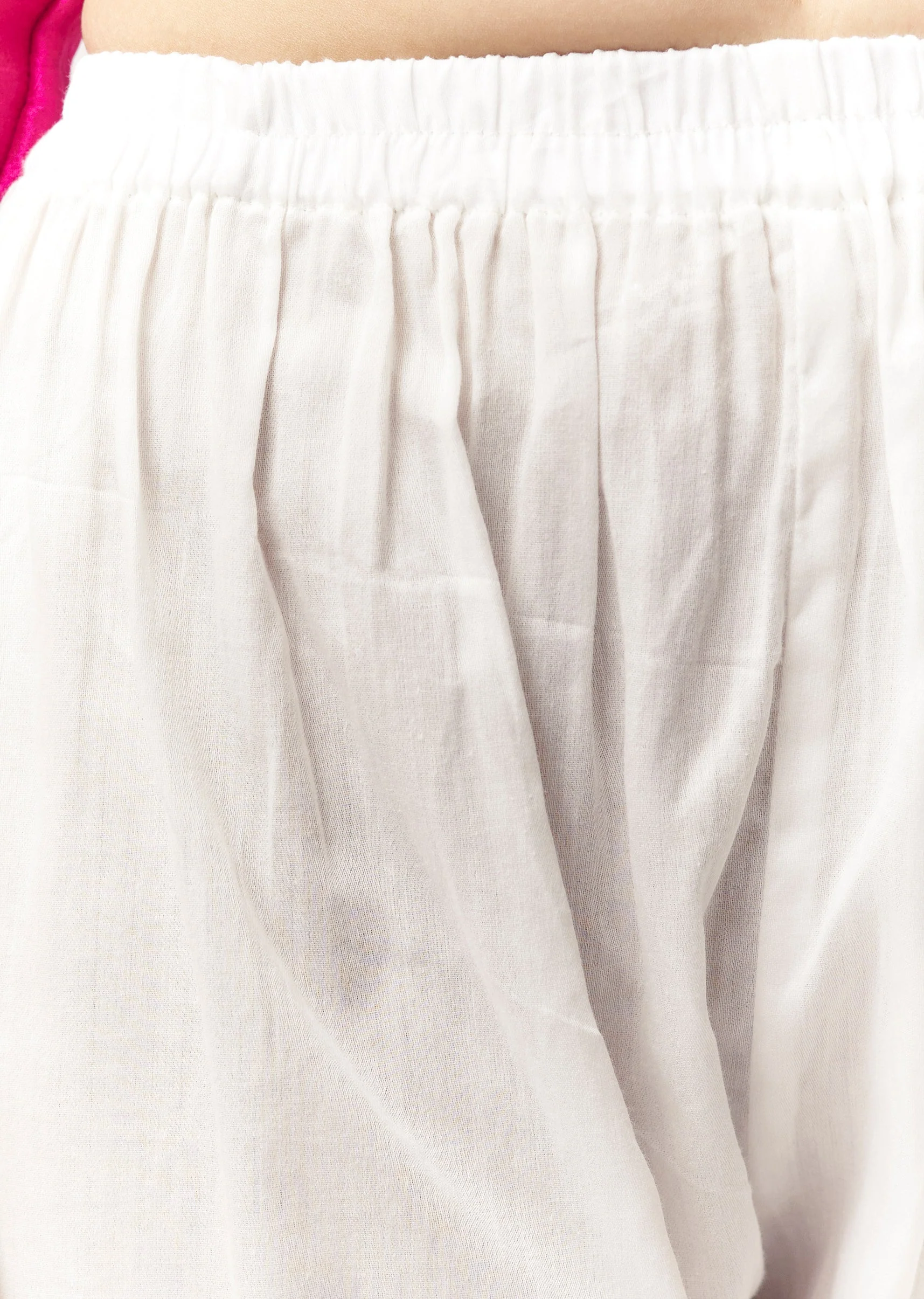 Pink Moti Mirror Kurta Pant Coord With Leheriya Border - Image 6