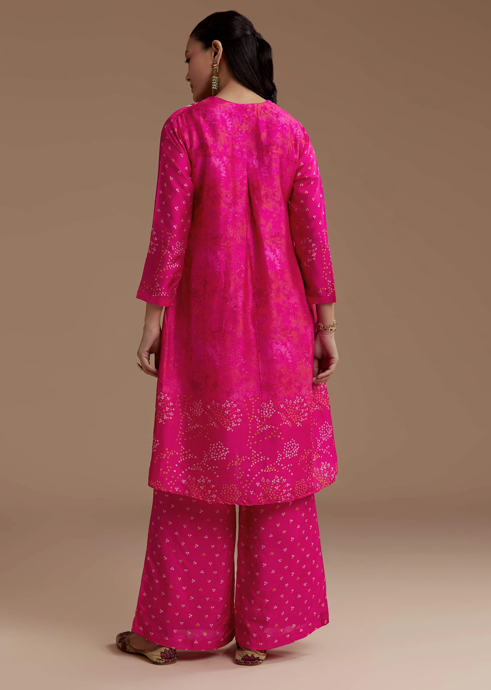Pink Printed Kurta Co-ord Set - Image 5
