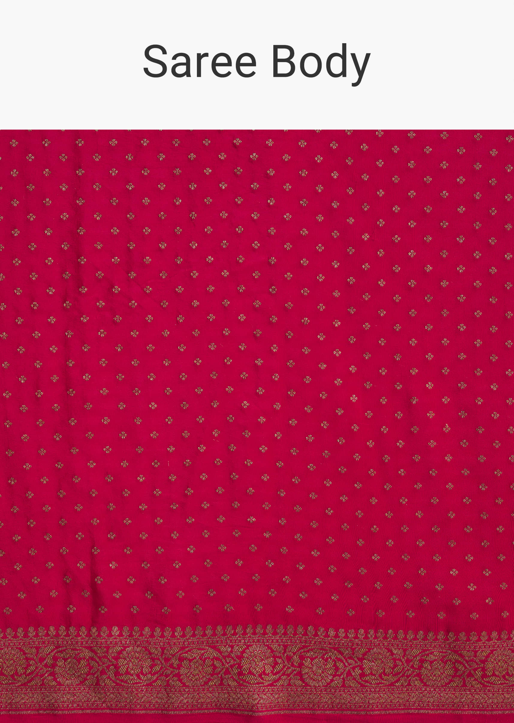 Pink Silk Woven Saree With Zari Weave - Image 9