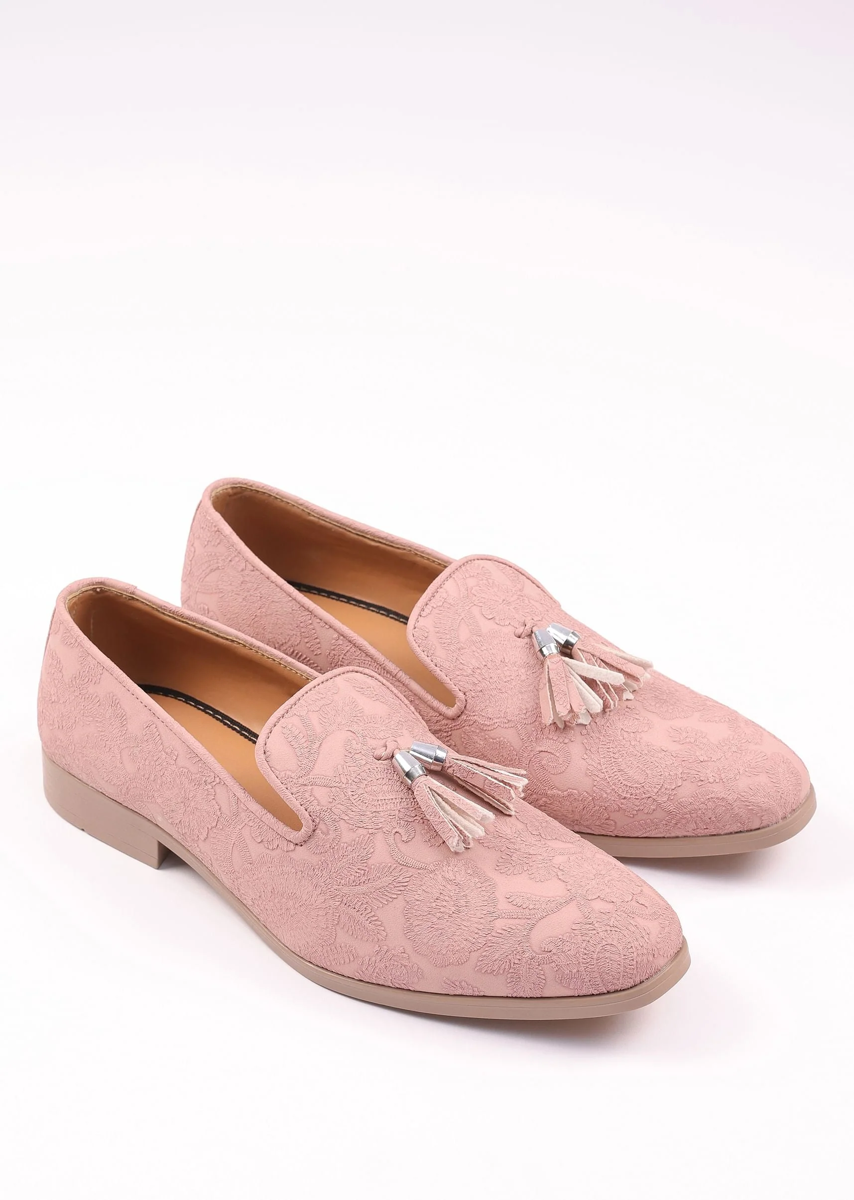Pink Vegan Leather Tassel Jutti - Image 3