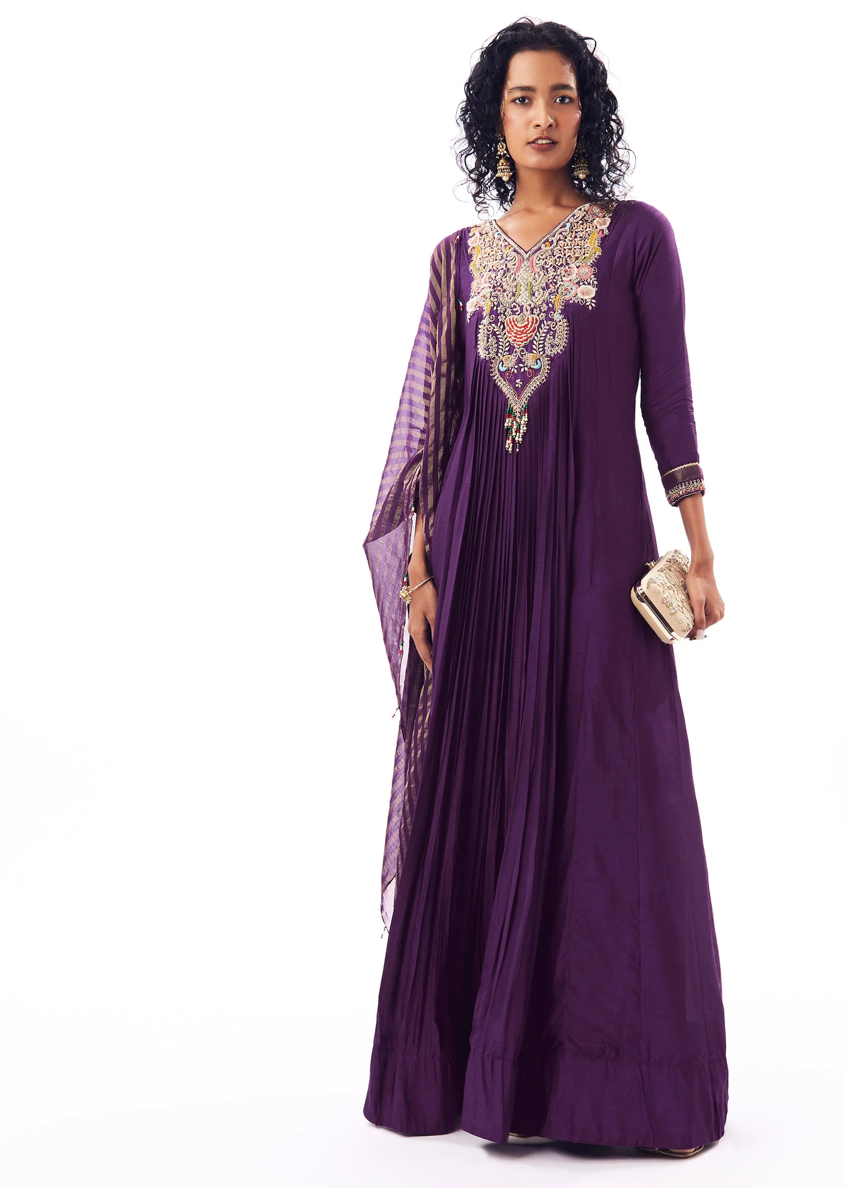 Purple Anarkali Suit - Image 3