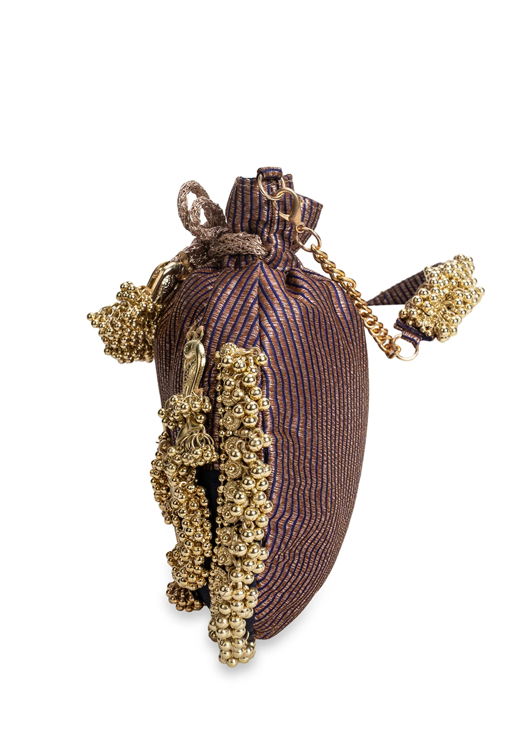 Purple Cotton Potli Bag - Image 4