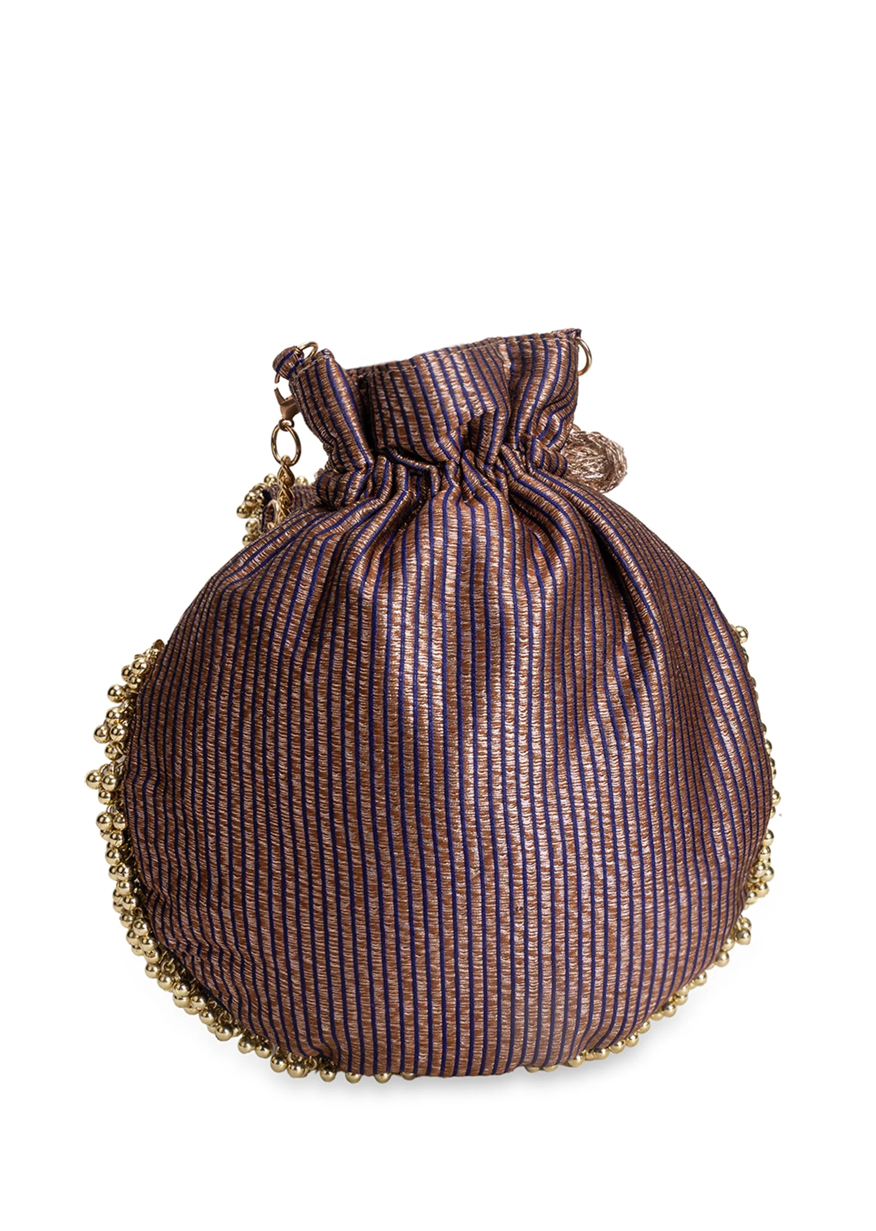 Purple Cotton Potli Bag - Image 5