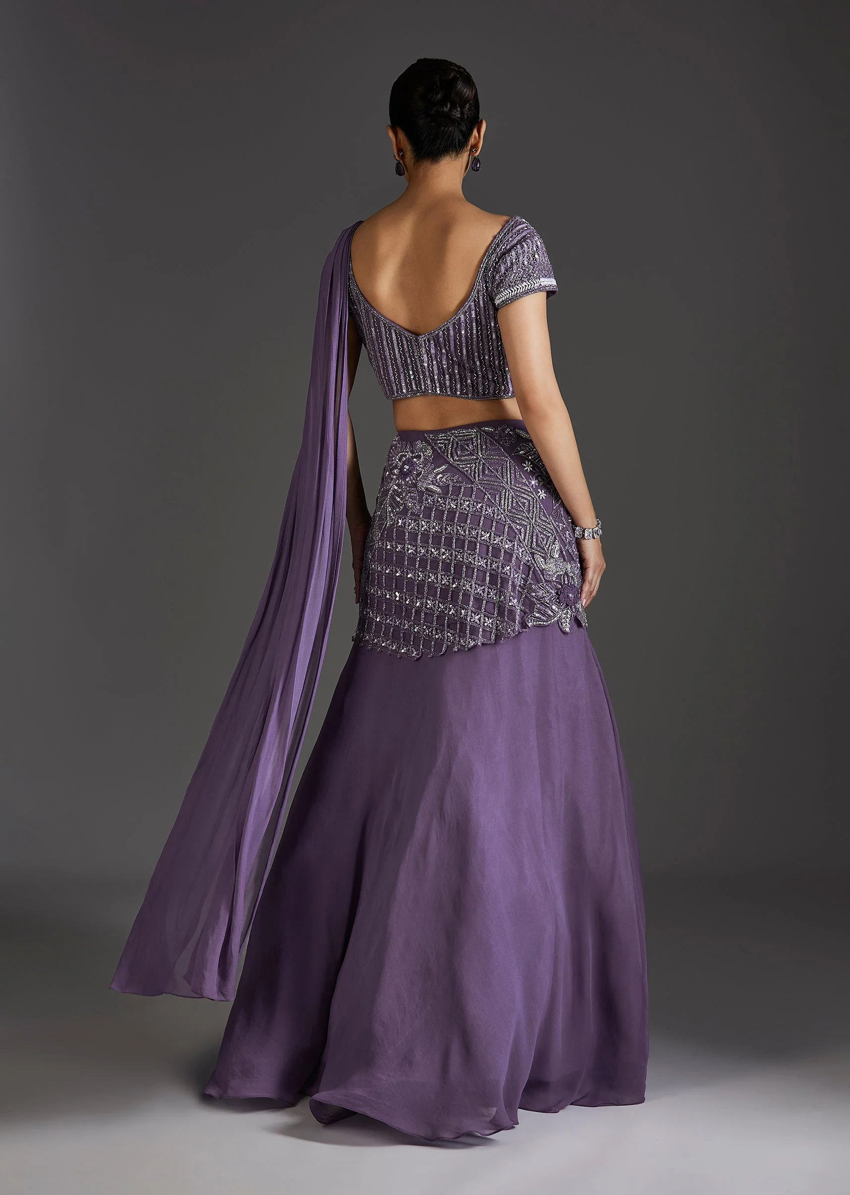 Purple Glamour With Fusion Flair - Image 2