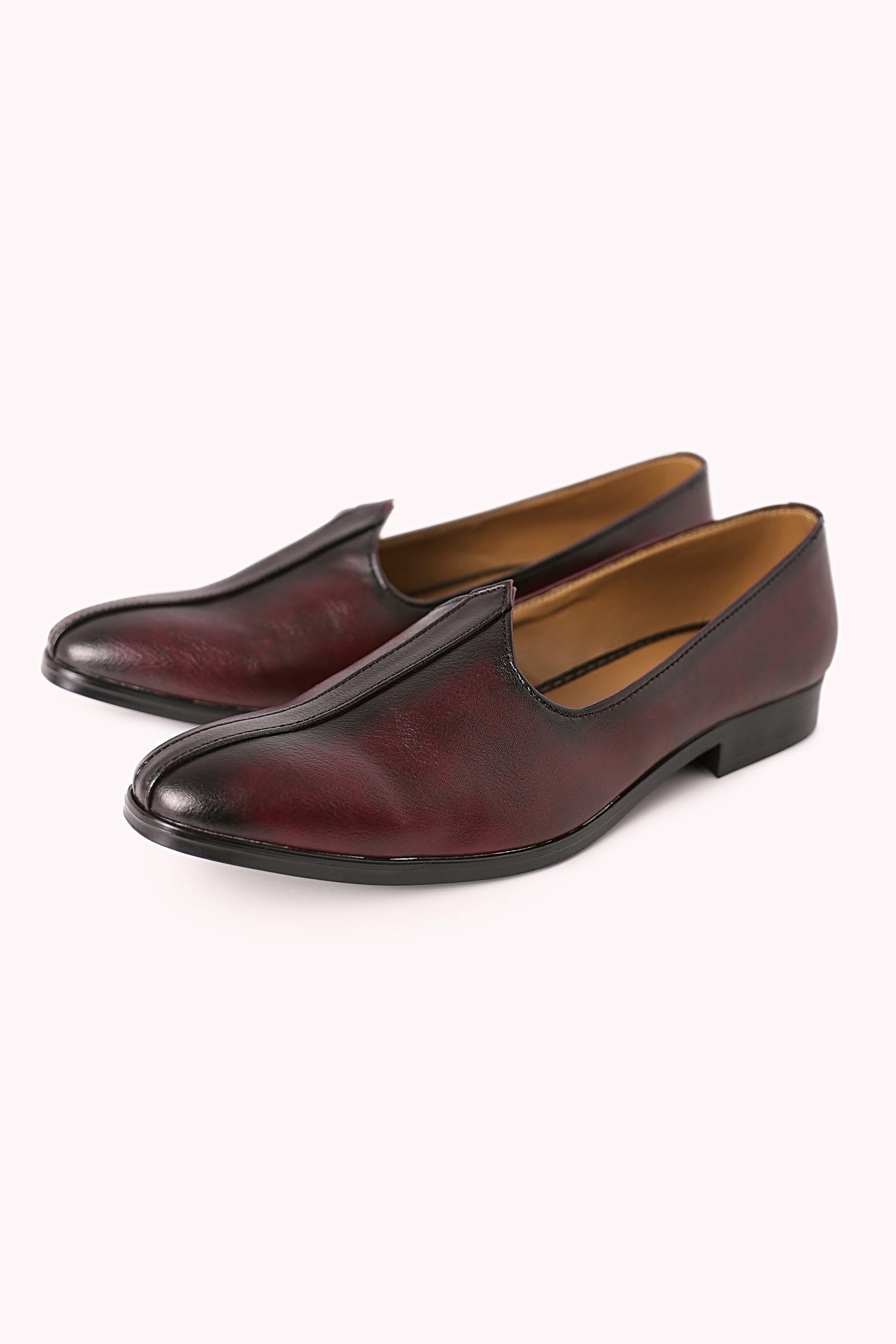Purple Shaded Juttis with Block Heels - Image 5