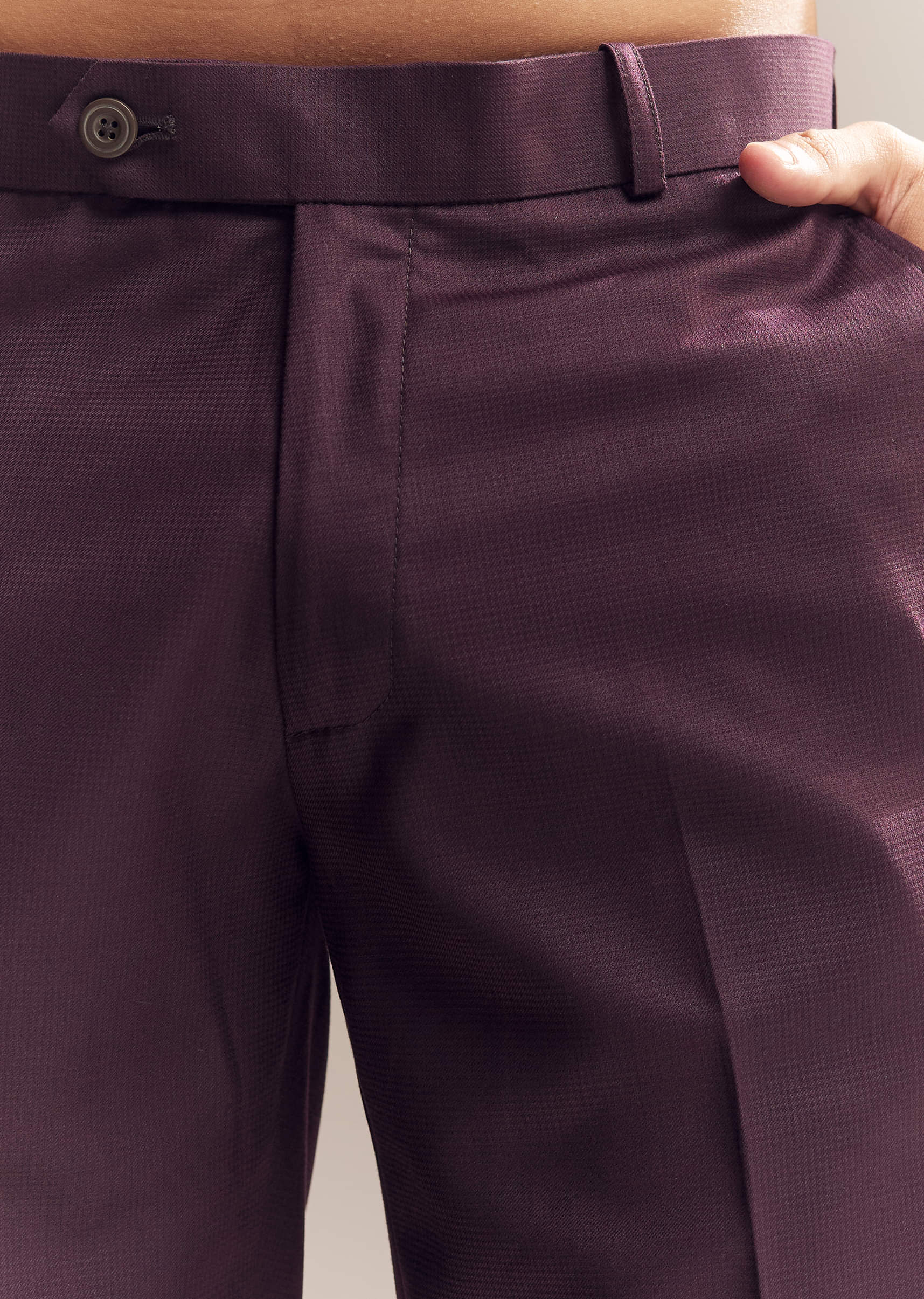 Purple Rayon Jodhpuri Suit For Men With Bead Embroidery - Image 6