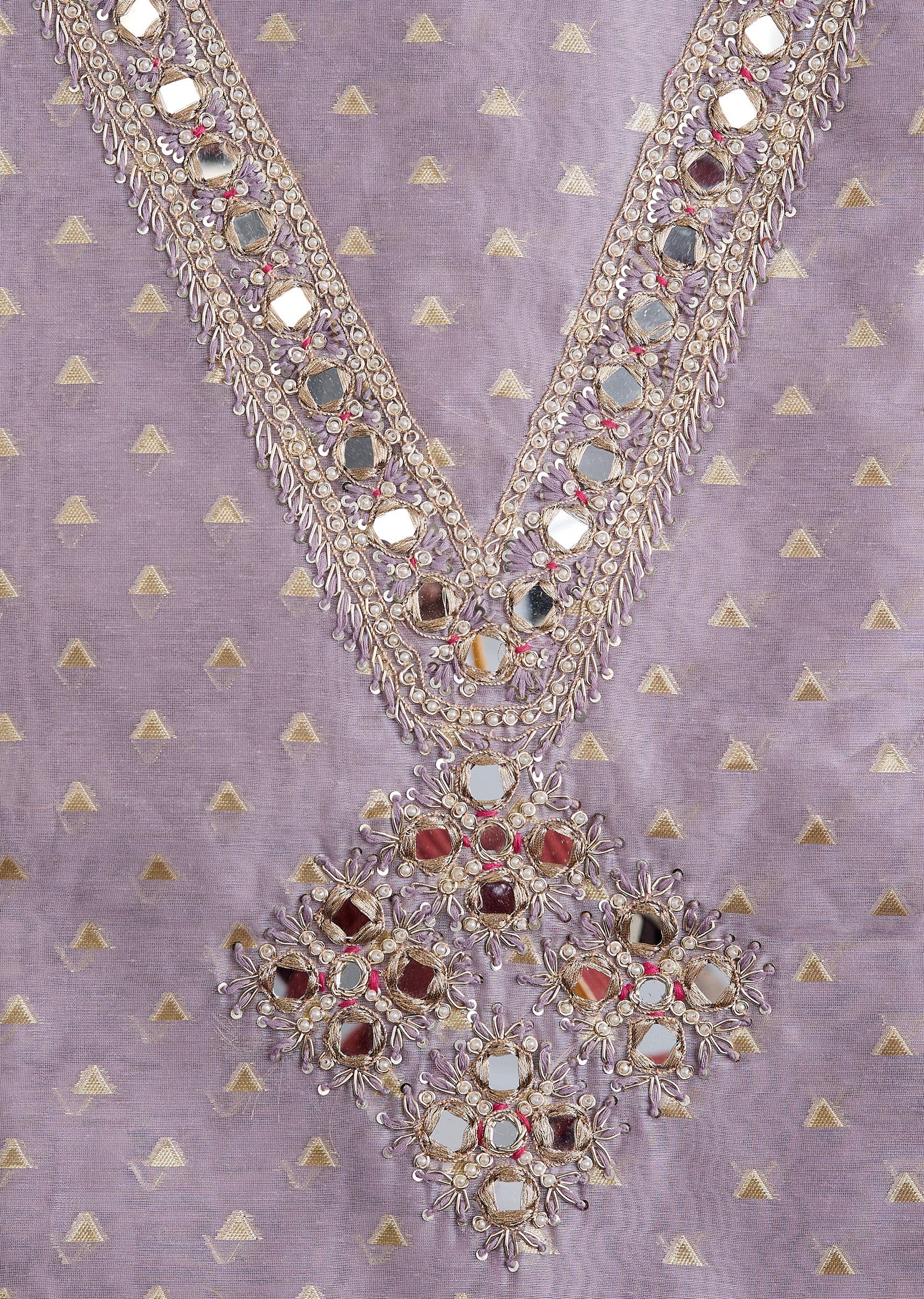 Purple Tissue Brocade Suit - Image 2
