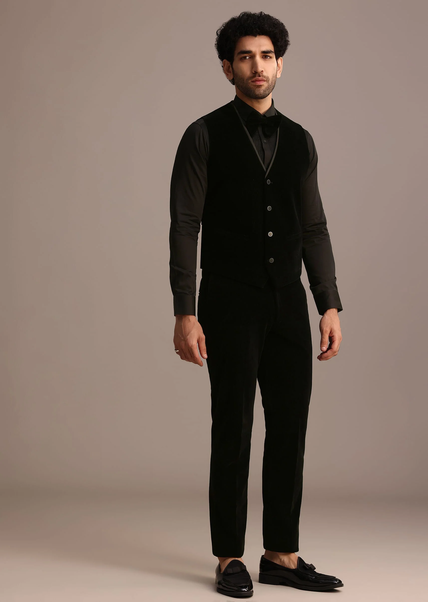 Rama Blue Velvet Tuxedo Suit - Image 6