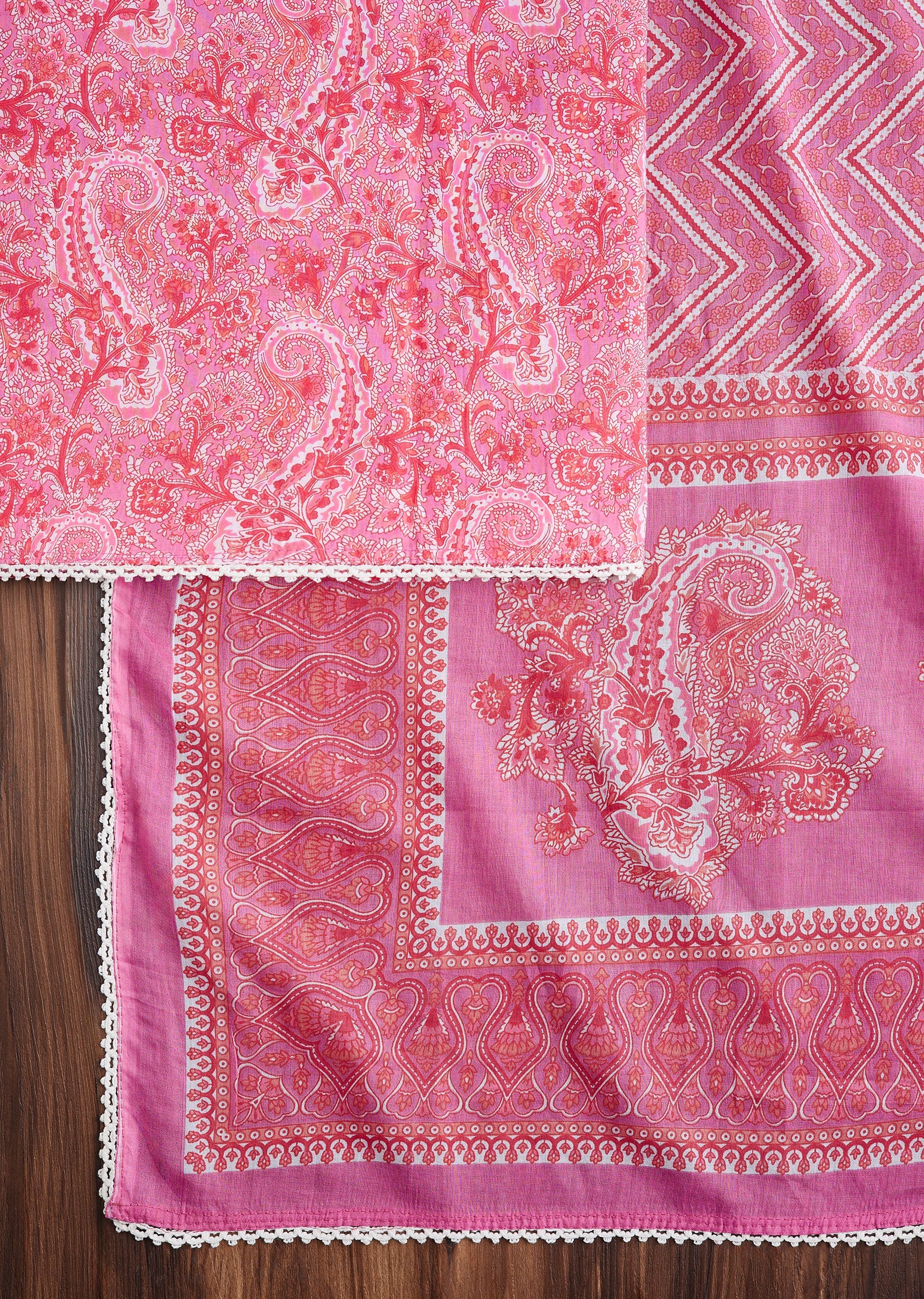 Rani Pink Cotton Suit Set - Image 3