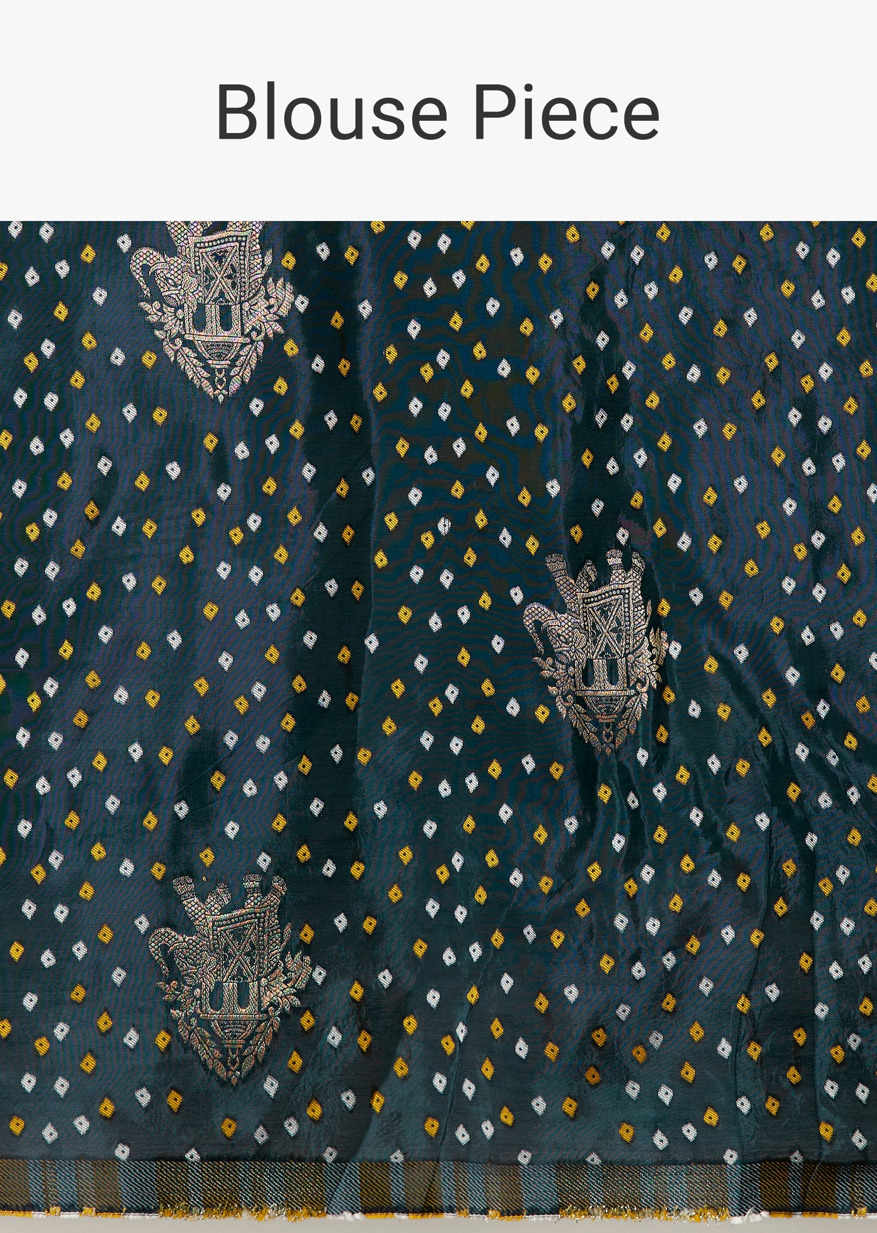 Rani Pink Dola Silk Saree With Woven Border And Pallu - Image 10