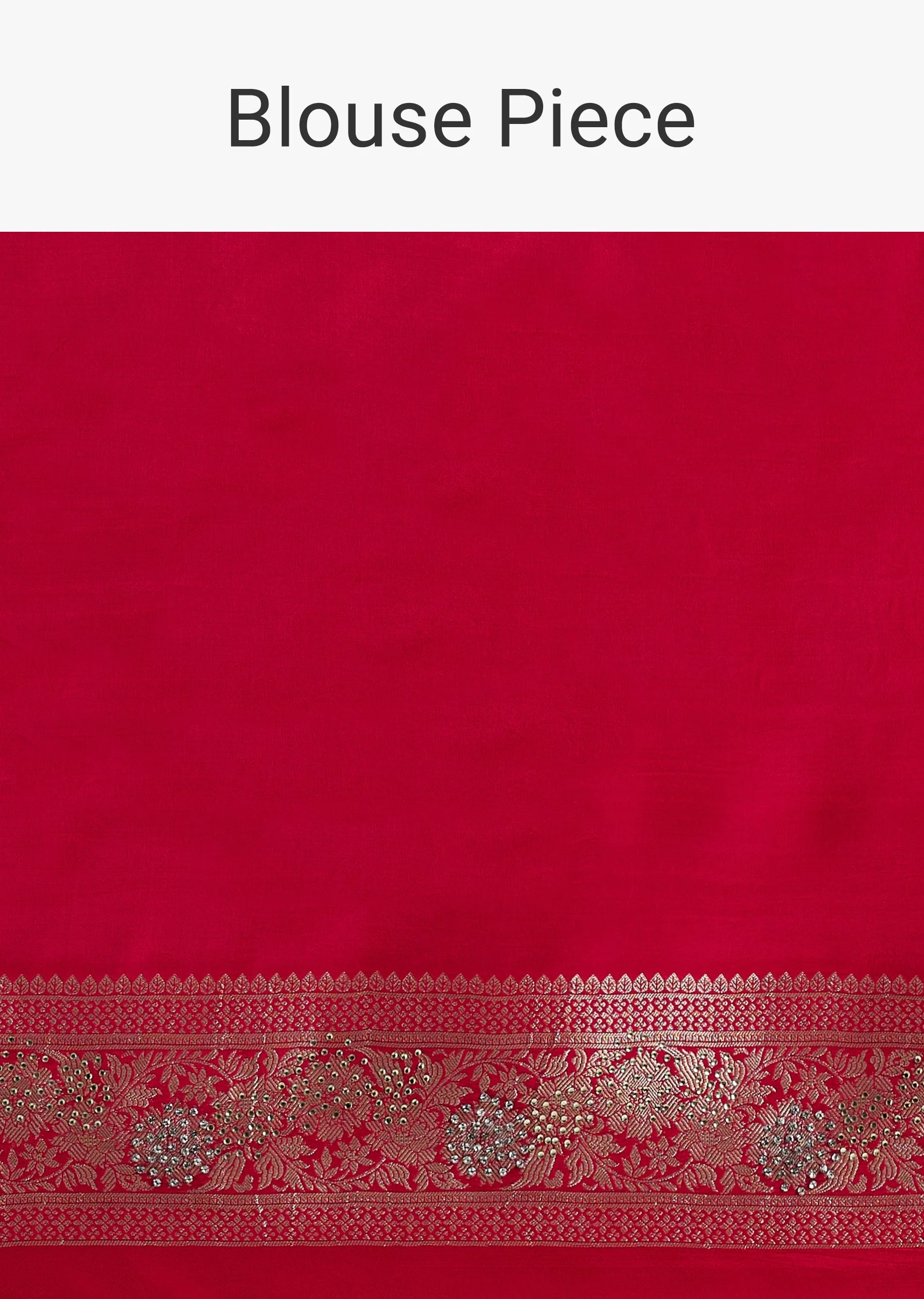 Rani Pink Dola Silk Saree With Zari And Stone Embellishments - Image 10