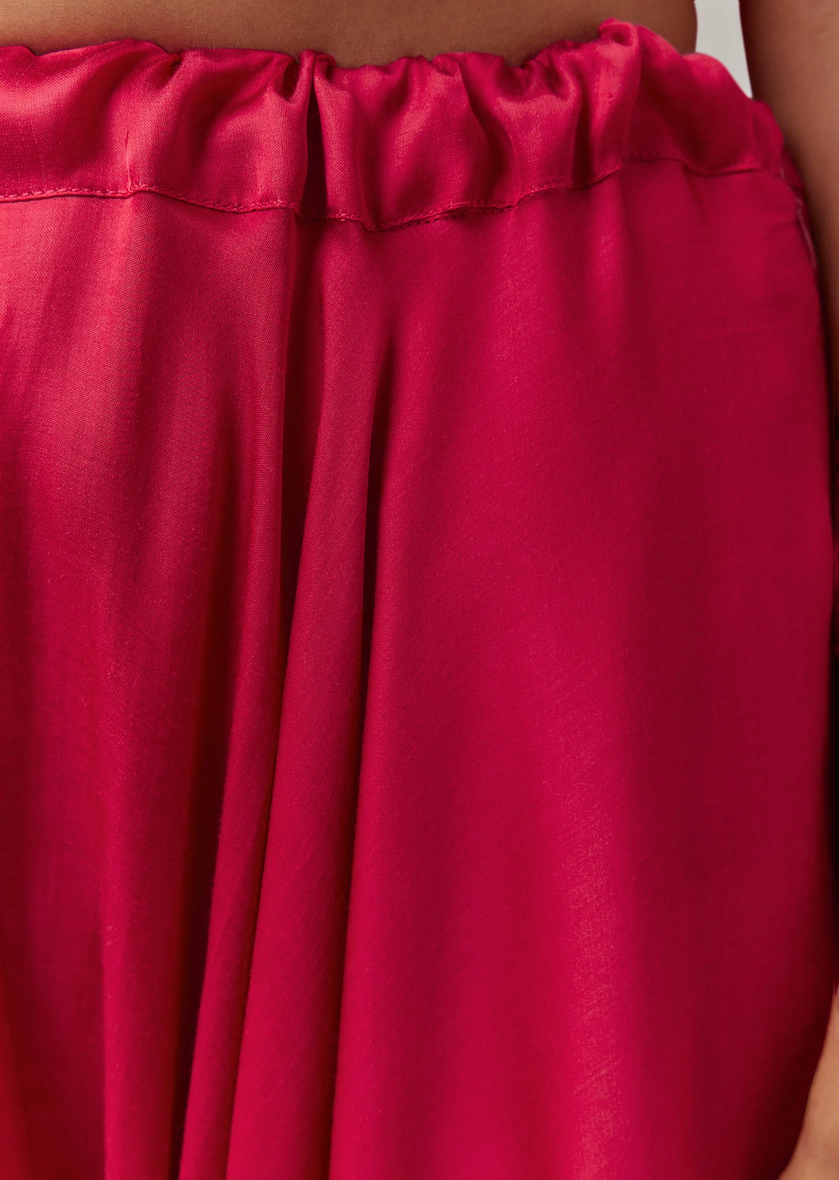 Raspberry Pink Indowestern Embroidered Cape Set - Image 6