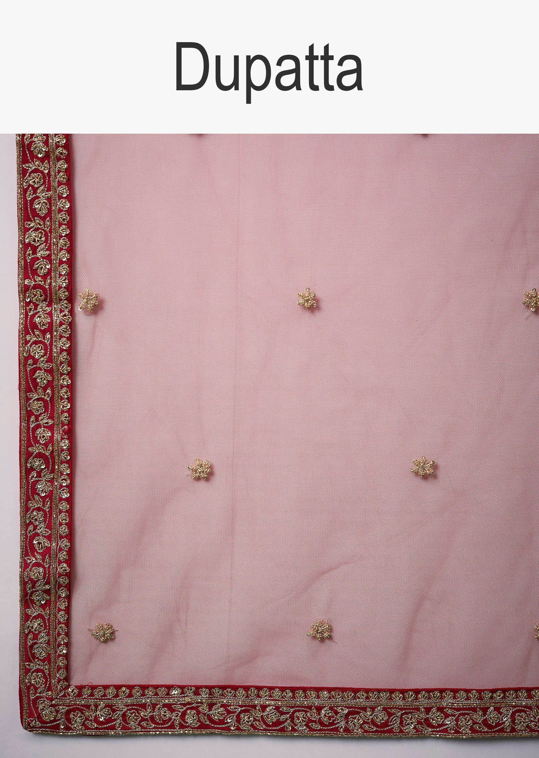 Red Bridal Soft Silk Embroidered Saree with Unstitched Blouse - Image 11