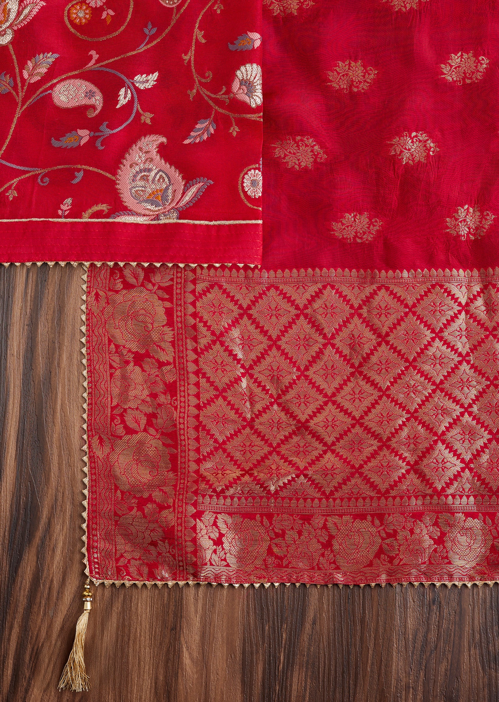 Red Brocade Suit - Image 3
